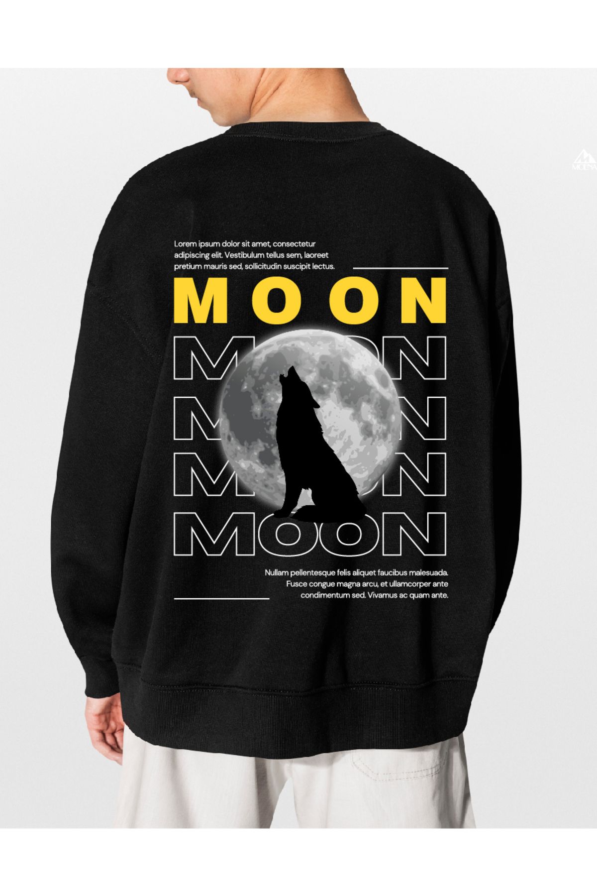 MODA MOON Tasarımlı Şardonlu Sweatshirt