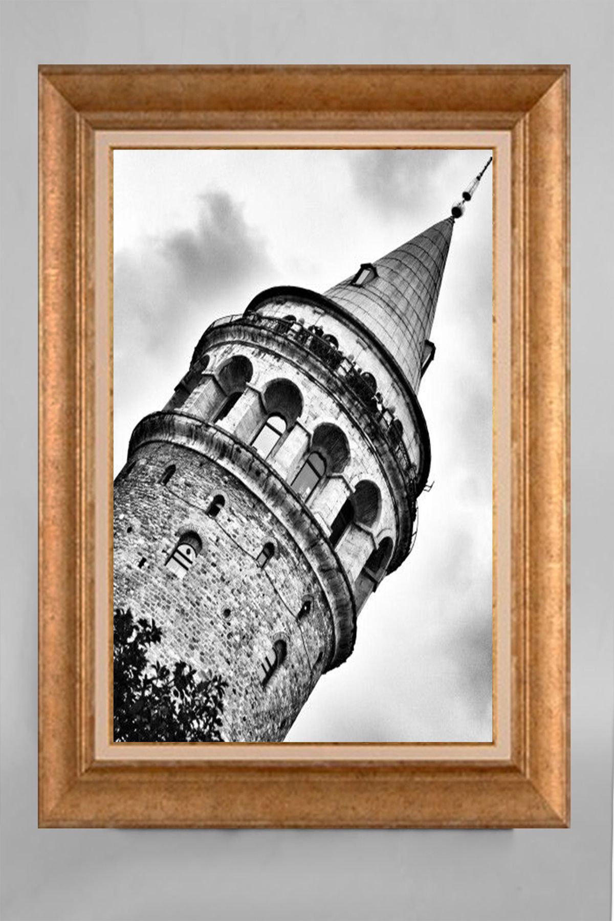 giyense ÖZEL TASARIM ÇERÇEVELİ PASPARTULU TABLO V379