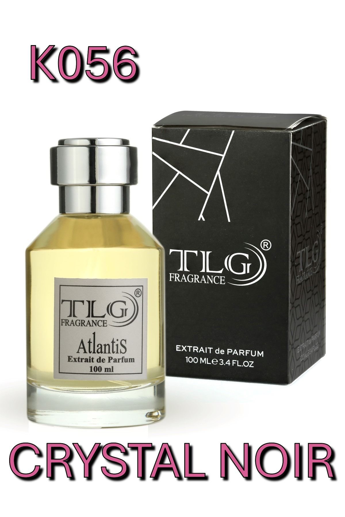 TLG K056 TLG Crystal Noir Extrait Kadın Parfümü, 100 ml