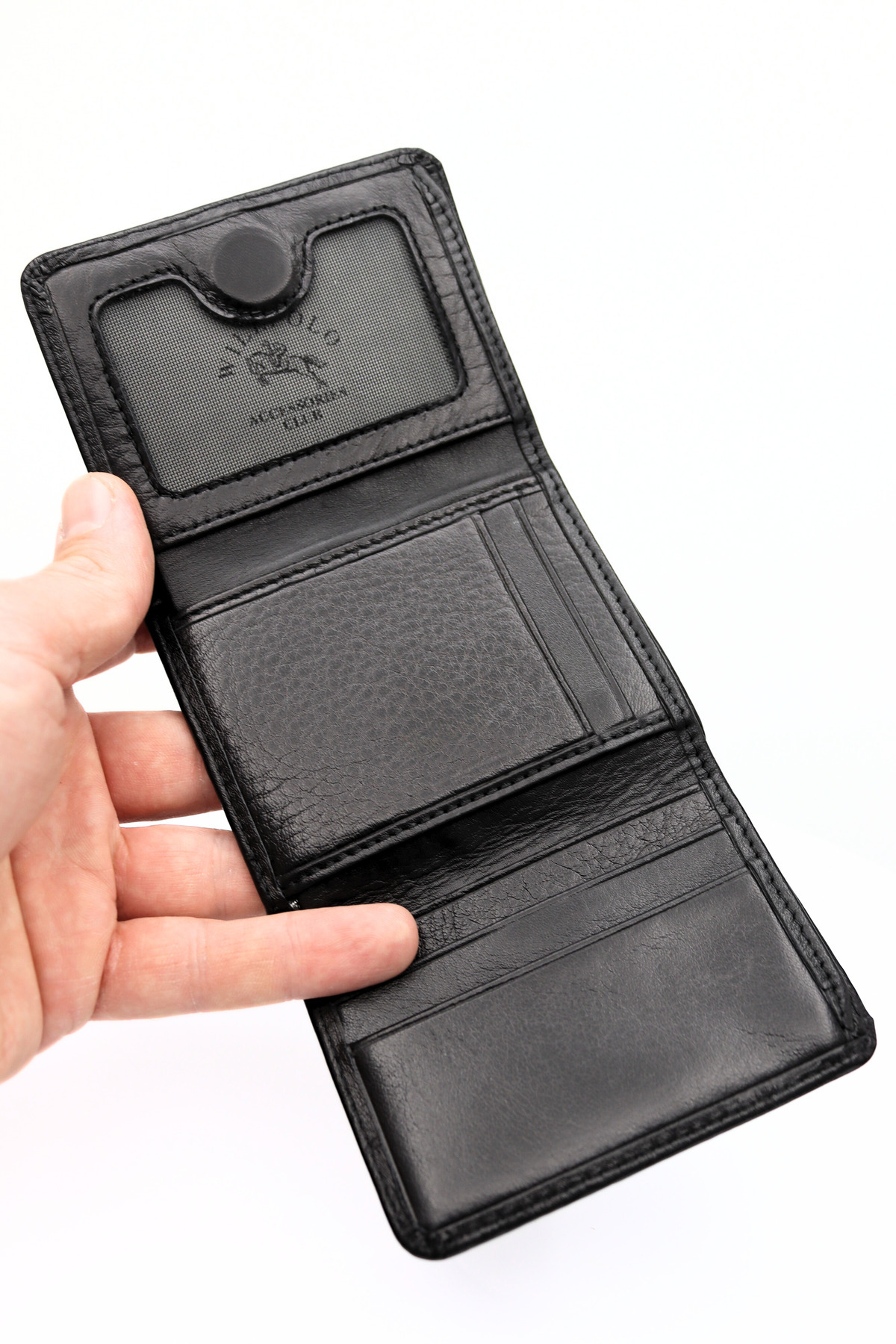 willpolo  Hakiki Dana Derisi Katlamalı Mıknatıslı Natural Siyah Erkek Cüzdan Kadın Cüzdan - Görsel 3