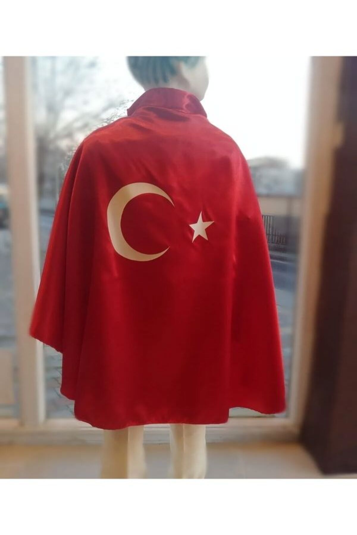 PAZARSEN Türk Bayraklı Pelerin