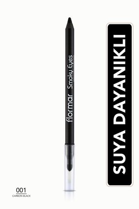 Flormar Buğulu Makyaj Göz Kalemi Karbon Siyah-smoky Eyes Waterproof Eyeliner-...