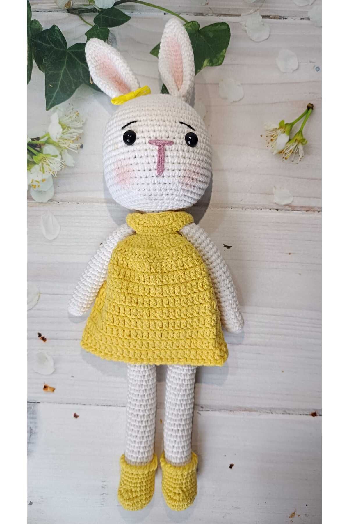 KREATİF TASARIM Amigurumi Elbiseli Tavşan ve Uyku Arkadaşı