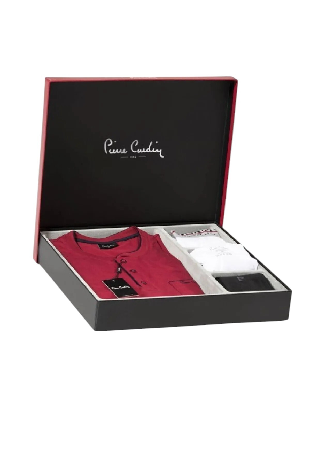ست پیژامه مردانه راسته کشسان آستین بلند | پیر کاردین Pierre Cardin PİERCARDİN2000STARPİNK - تصویر 5