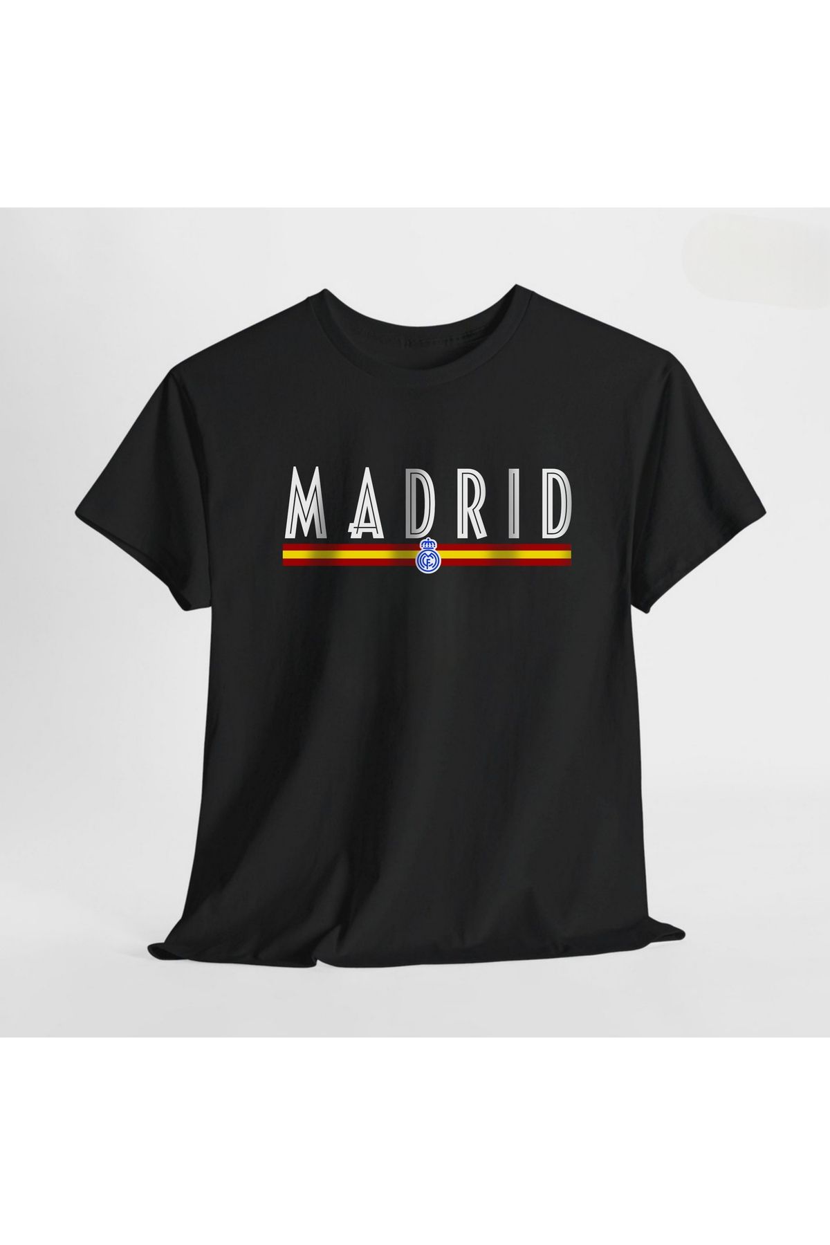 SARI Madrid Şehir Temalı %100 Pamuk Tshirt