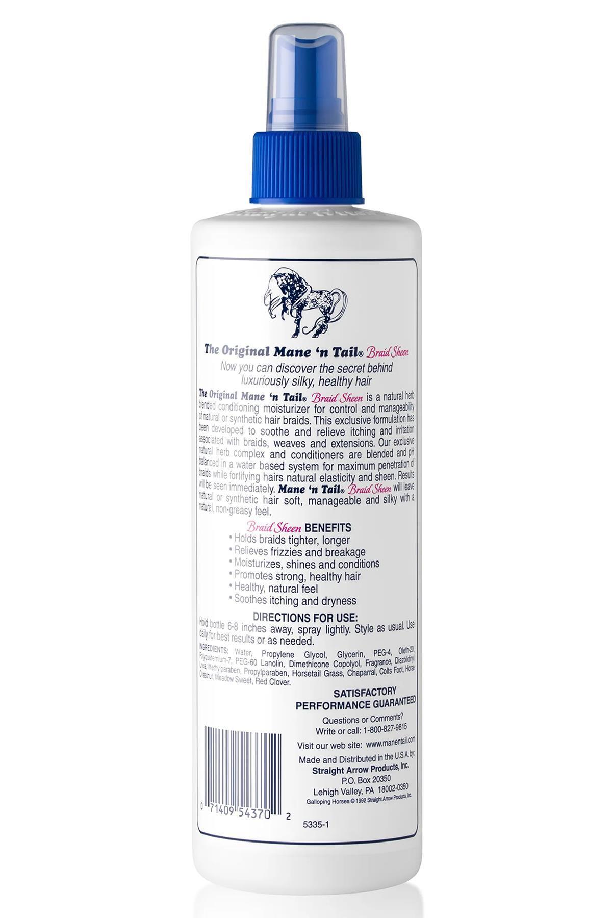 'n Tail Örgülü Saçlar İçin Kontrol ve Parlaklık Spreyi 355ML — 071409543702 — تصویر 2 از 2