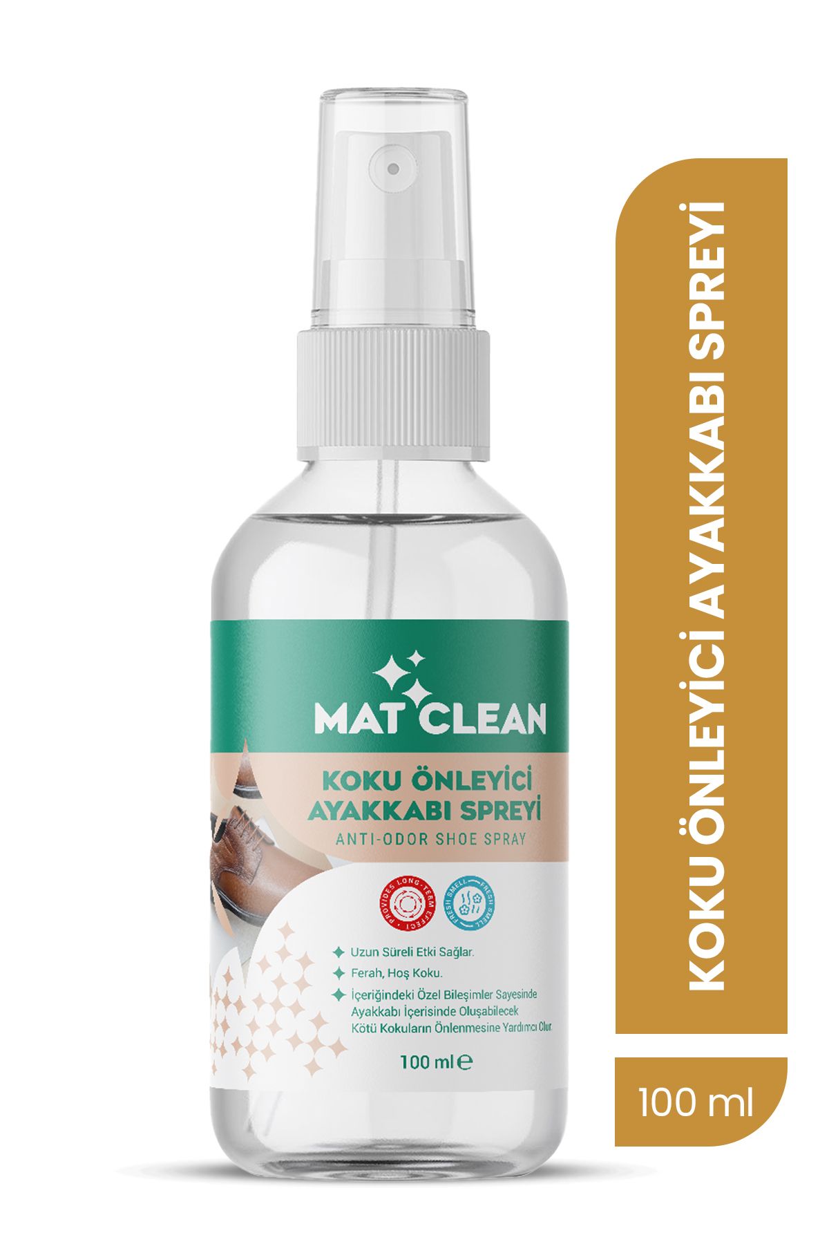 MAT CLEAN Ayakkabı Koku Giderici 100ml