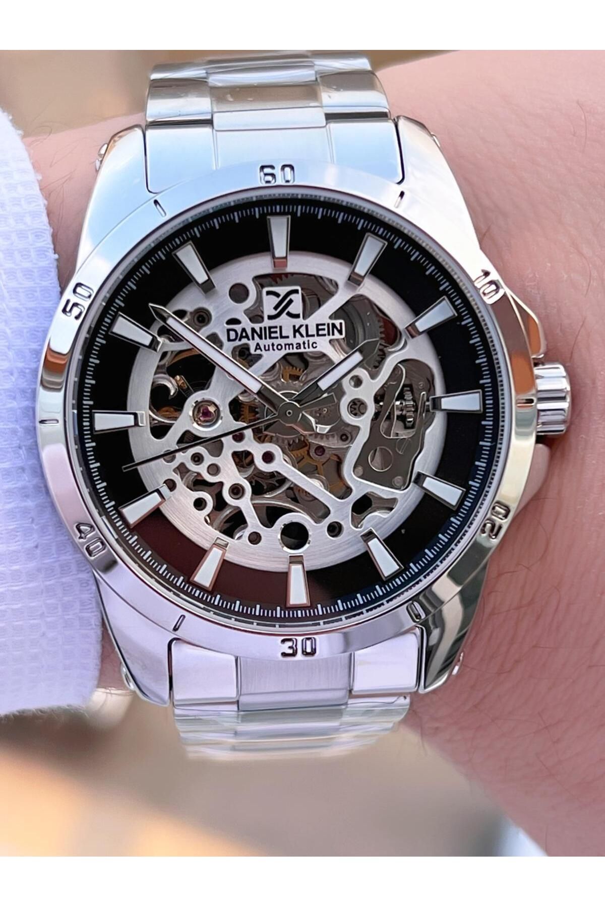 Daniel Klein-30 Mt Waterproof Men's Wrist Watch with Automatic and Manual Winding Feature Fdk.10783.F2 3
