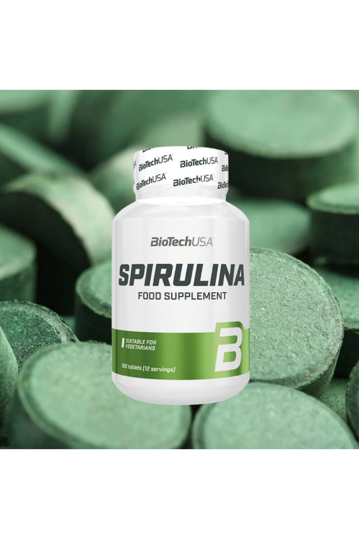 BiotechUSA BioTech USA Spirulina (Arthrospira platensis) 100 tablets