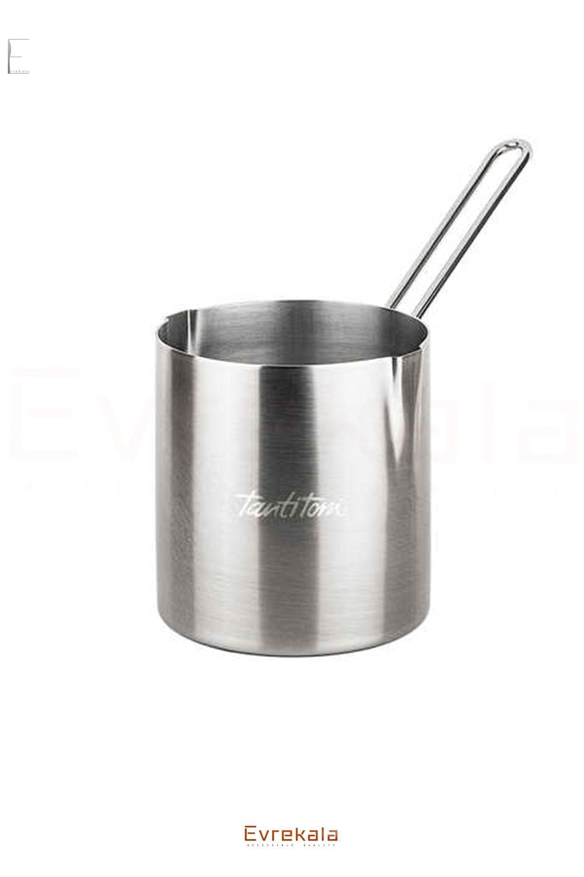 St Morritz Evrekala Shop Cezve Paslanmaz Çelik Çift Ağızlı 1000 ml Silindir