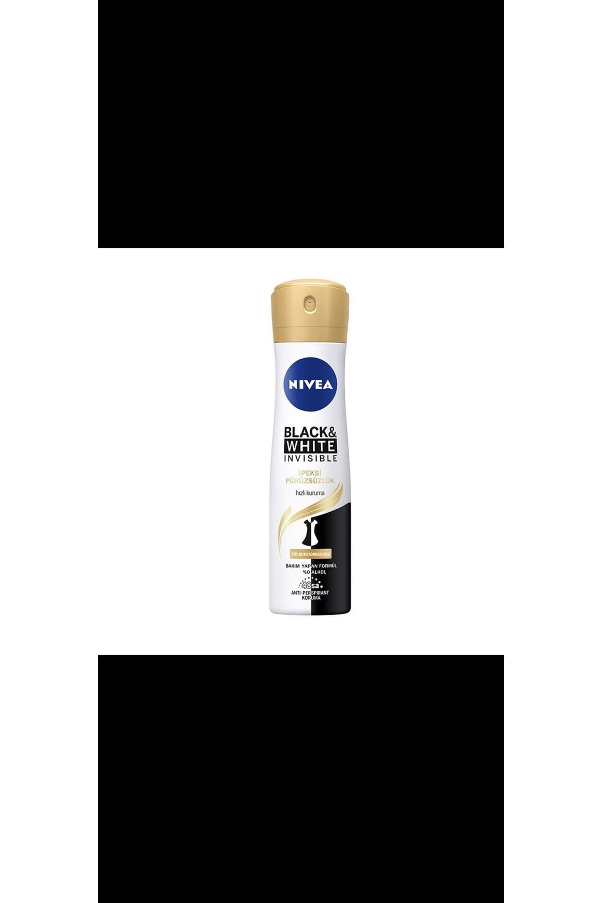 NIVALA Invisible Black-White Kadın Deodorant 150 ml