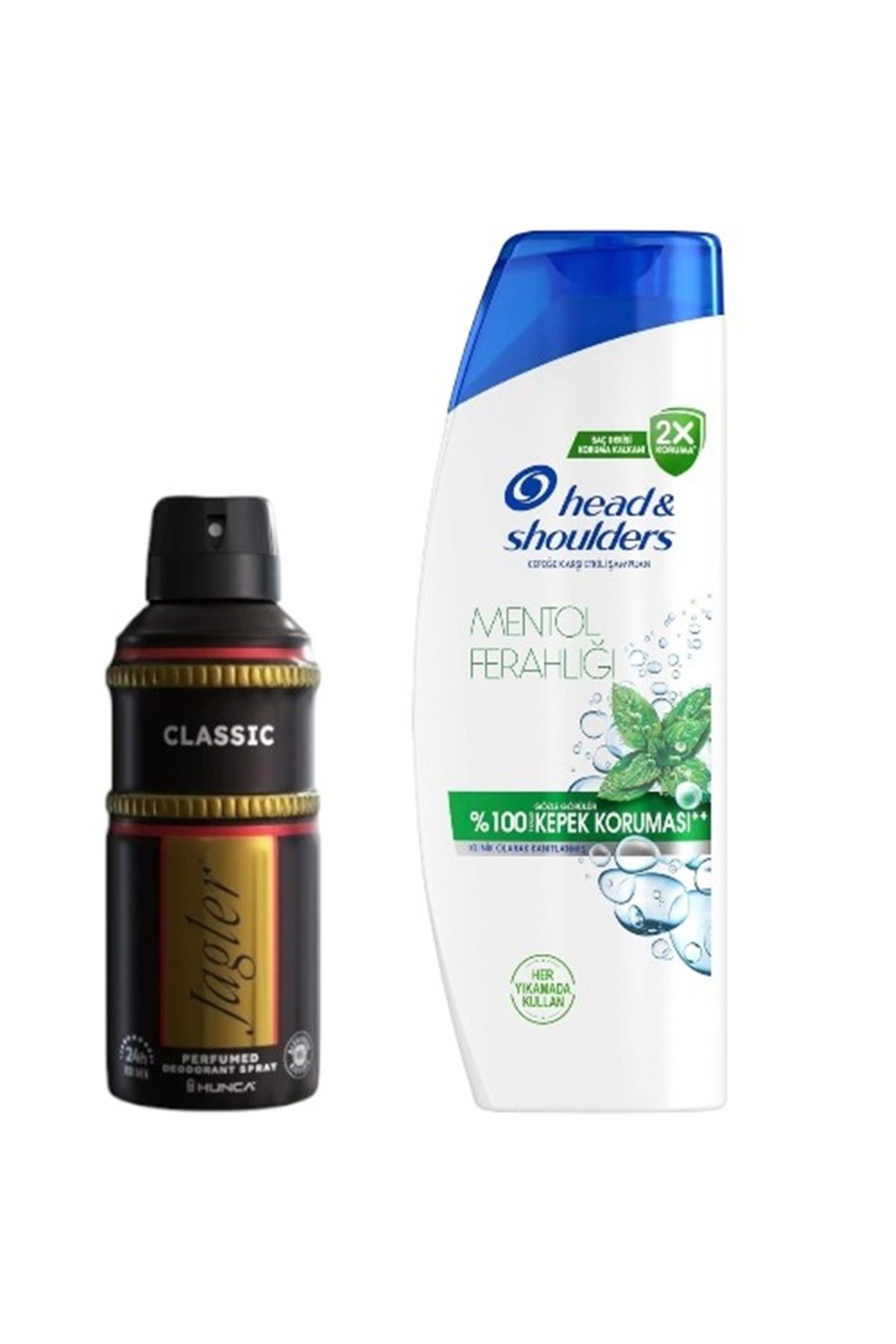 Jagler Classic Deodorant Erkek 150 Ml + Head&-Shoulders Mentol Ferahlığı Kepek Karşıtı 750ML Şampuan