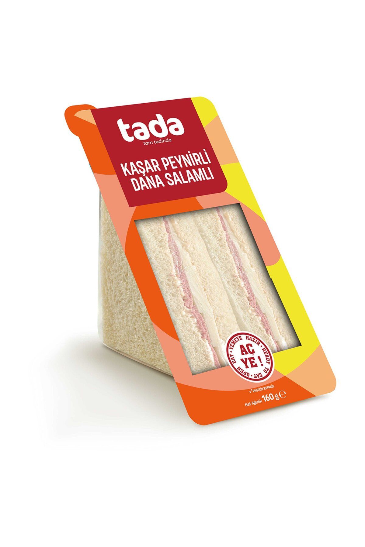 Tada Klasik Kaşarlı Dana Salamlı Sandviç 160 G