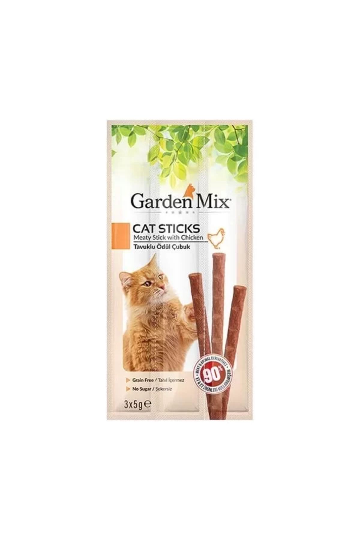 TREND Garden Mix Tavuklu Stick Kedi Ödül Maması 3 Adet 15 Gr