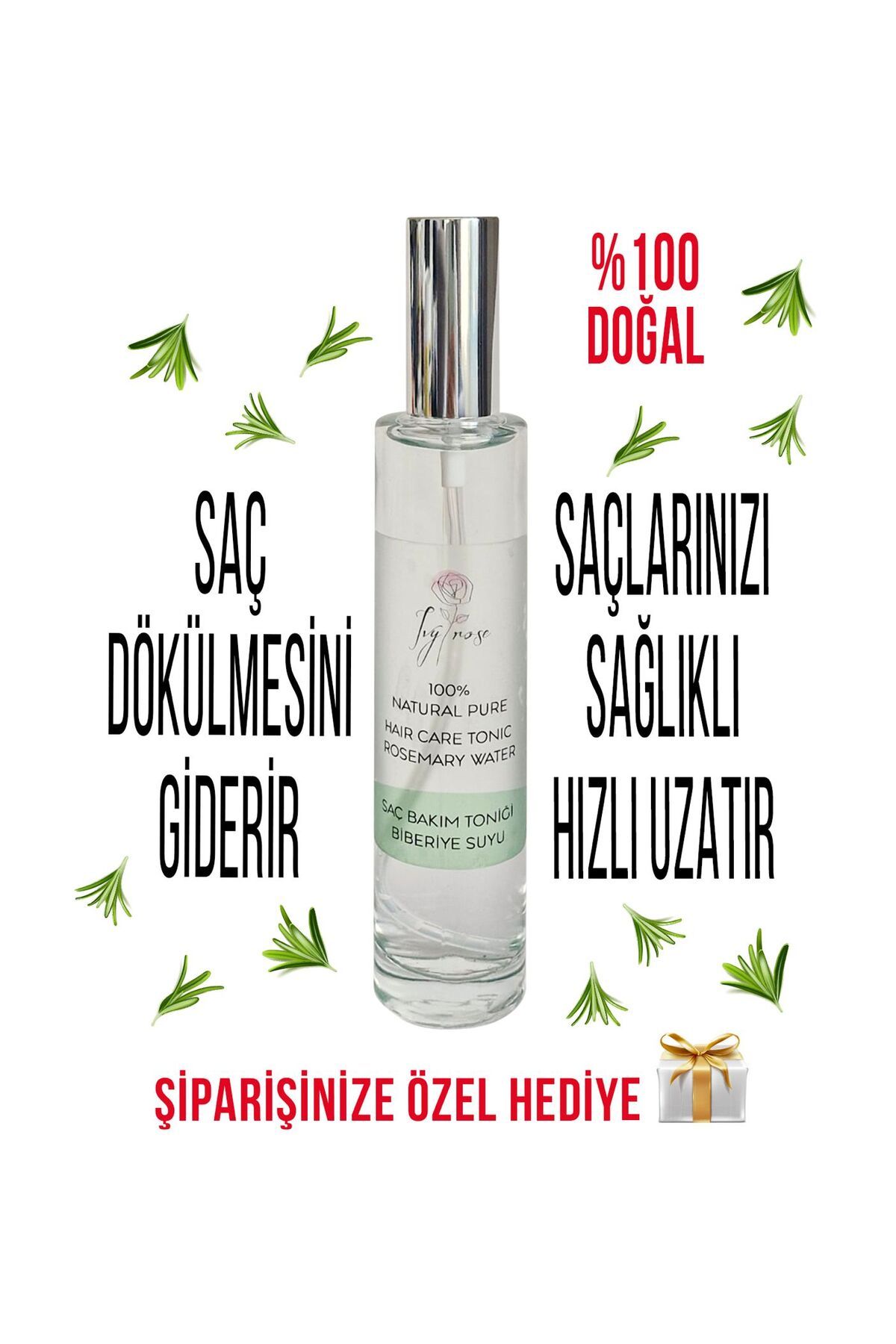 IVY ROSE 100% NATURAL BİBERİYE SUYU