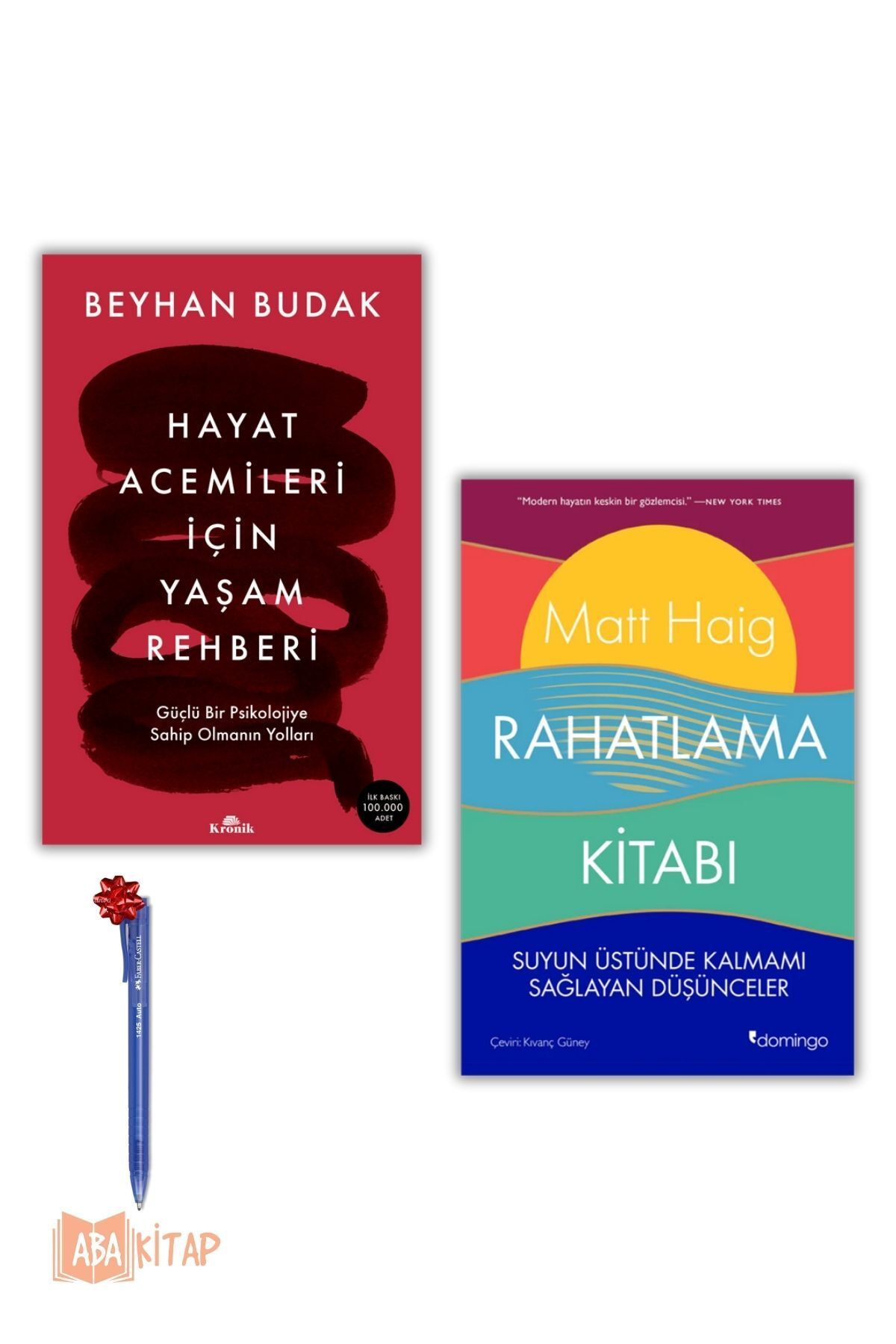 Domingo Yayınevi 1.  Hayat Acemileri Için Yaşam Rehberi, Beyhan Budak 2. Rahatlama Kitabı, Matt Haig, Kalem