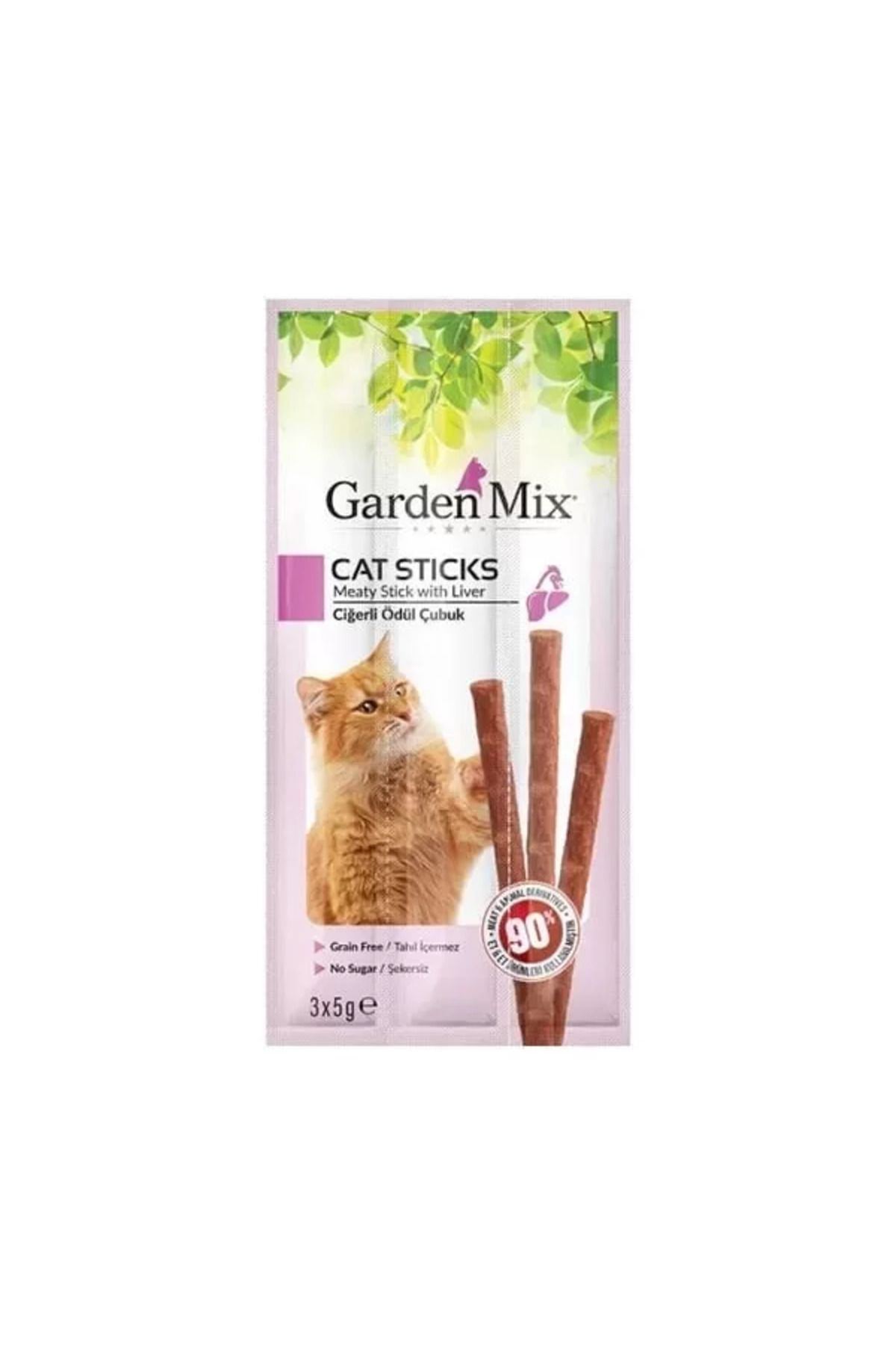 TREND Garden Mix Ciğerli Kedi Stick Ödülü 3 Adet 15 Gr