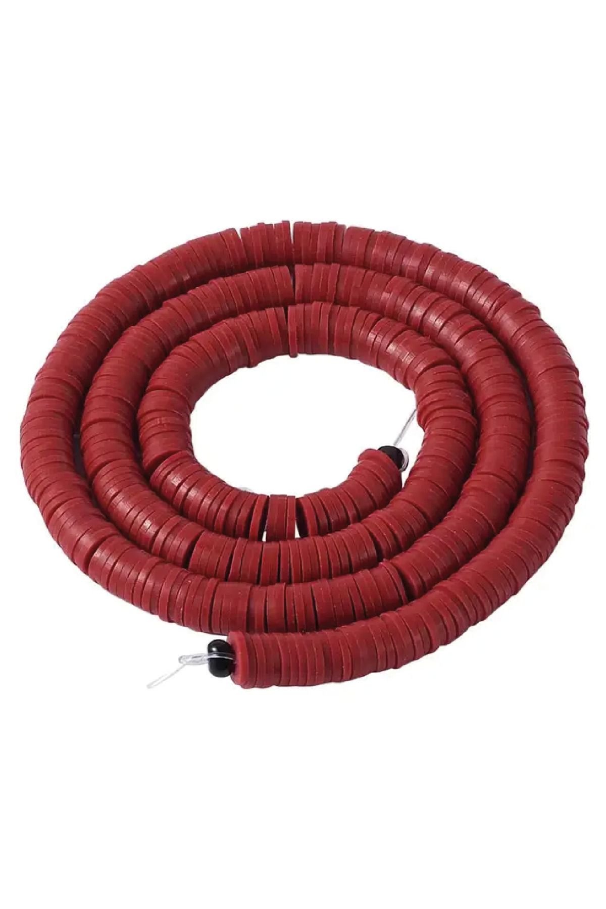 Caglar Accessories 4 Adet 6mm Renkli Polimer Kil Fimo Boncuk Dizisi,40cm Hamur Boncuk Fimo Dizi