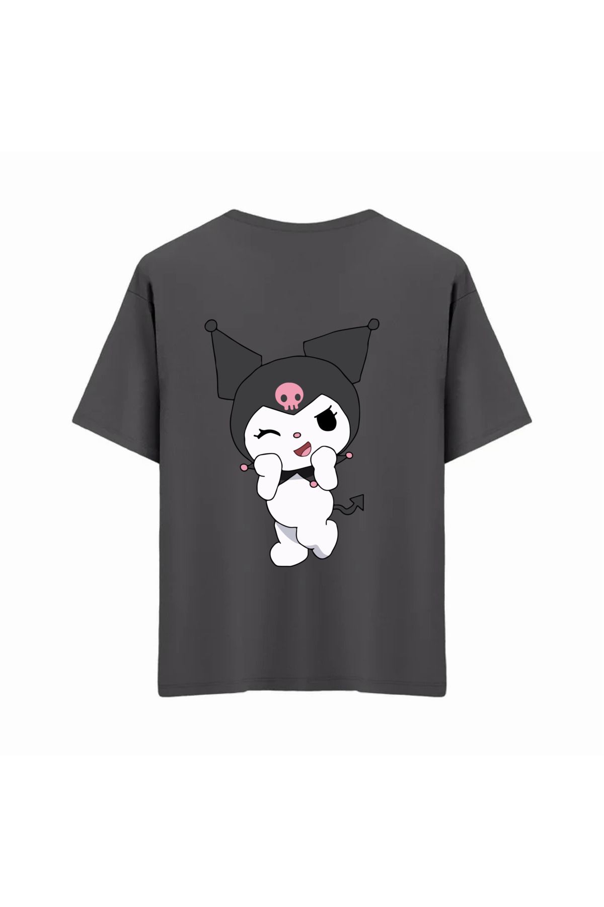 MODA Sırtı Kuromi Baskılı Oversize Tshirt