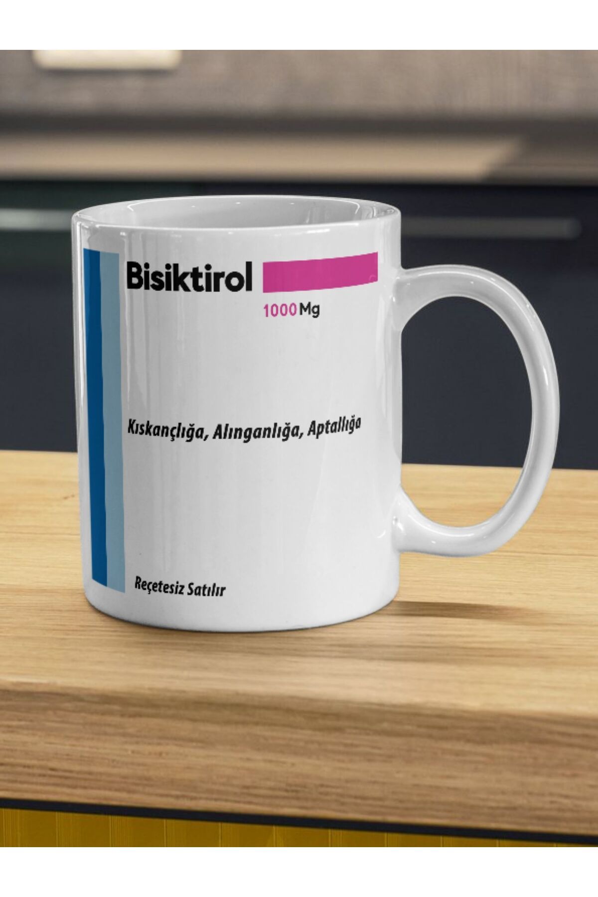 kuphane Bisiktrol İlaç Baskılı Kupa Bardak