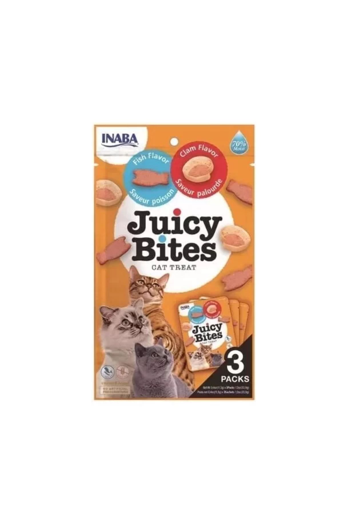 TREND Inaba Juicy Bites Balıklı ve İstiridyeli Kedi Ödül Maması 11.3 Gr 3 Adet