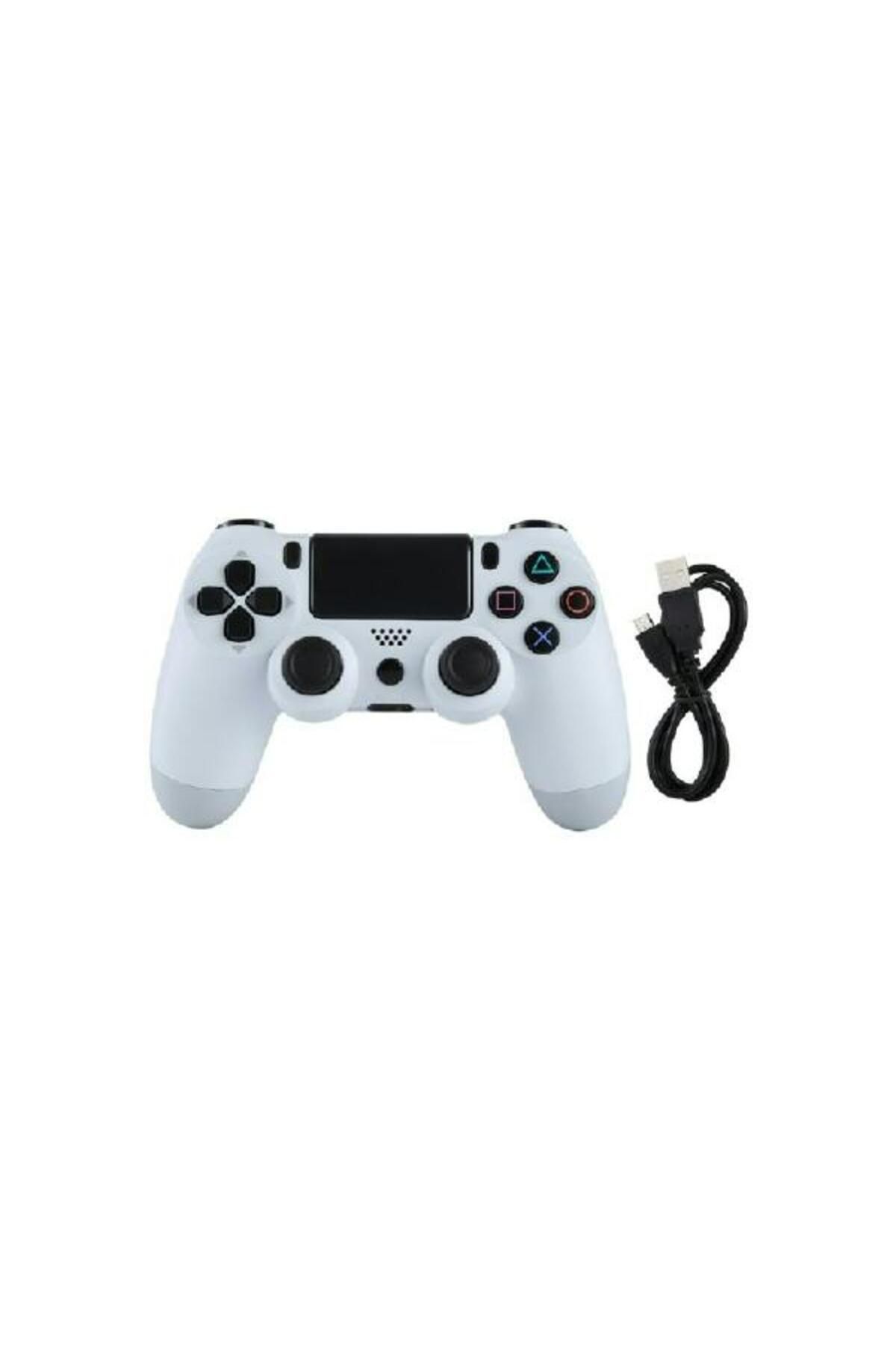 BLOOFY TECH Ps4 Joystick ( Logosuz) Ps4 Kol Dualshock4 Ps4 Kol Beyaz Telefon/ Tablet/ PC/ Labtop uyumludur