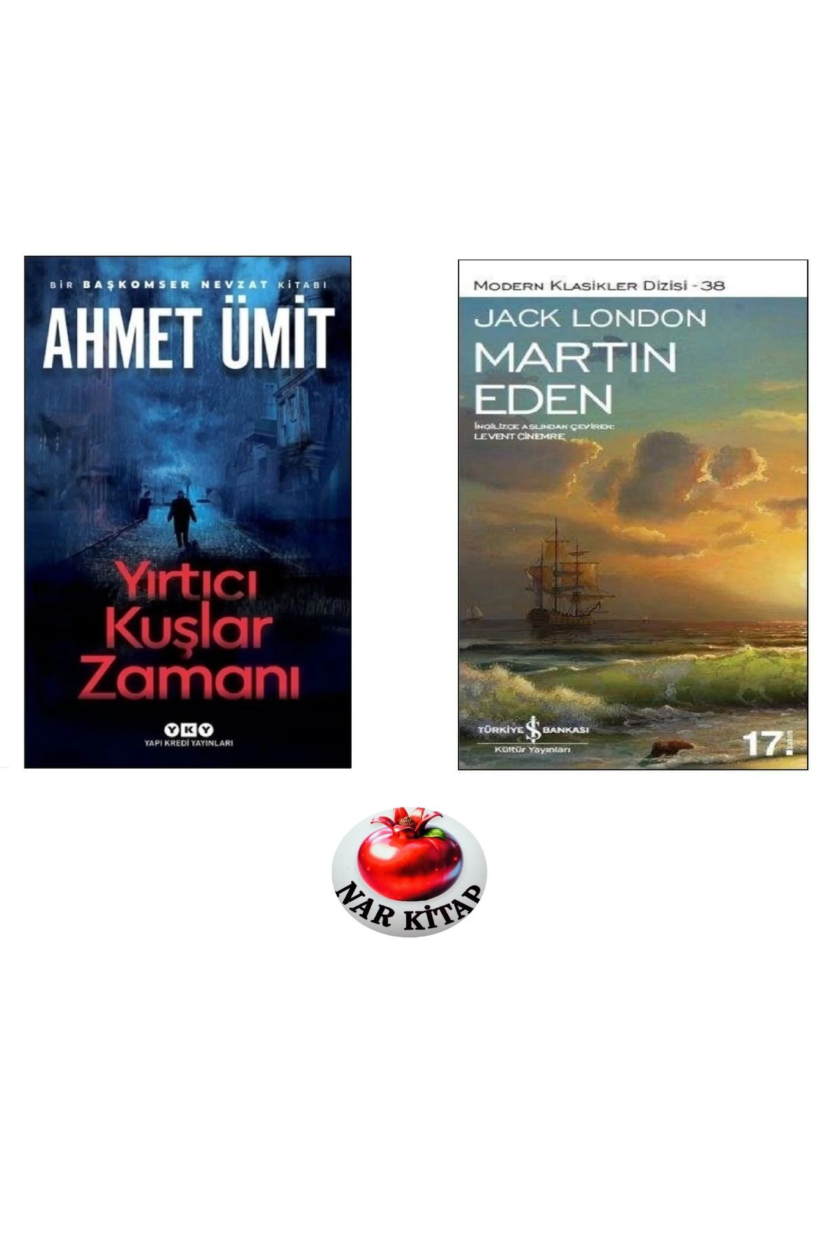 Yapı Kredi Yayınları YIRTICI KUŞLAR ZAMANI&MARTİN EDEN NAR KİTAP &HEDİYE2152