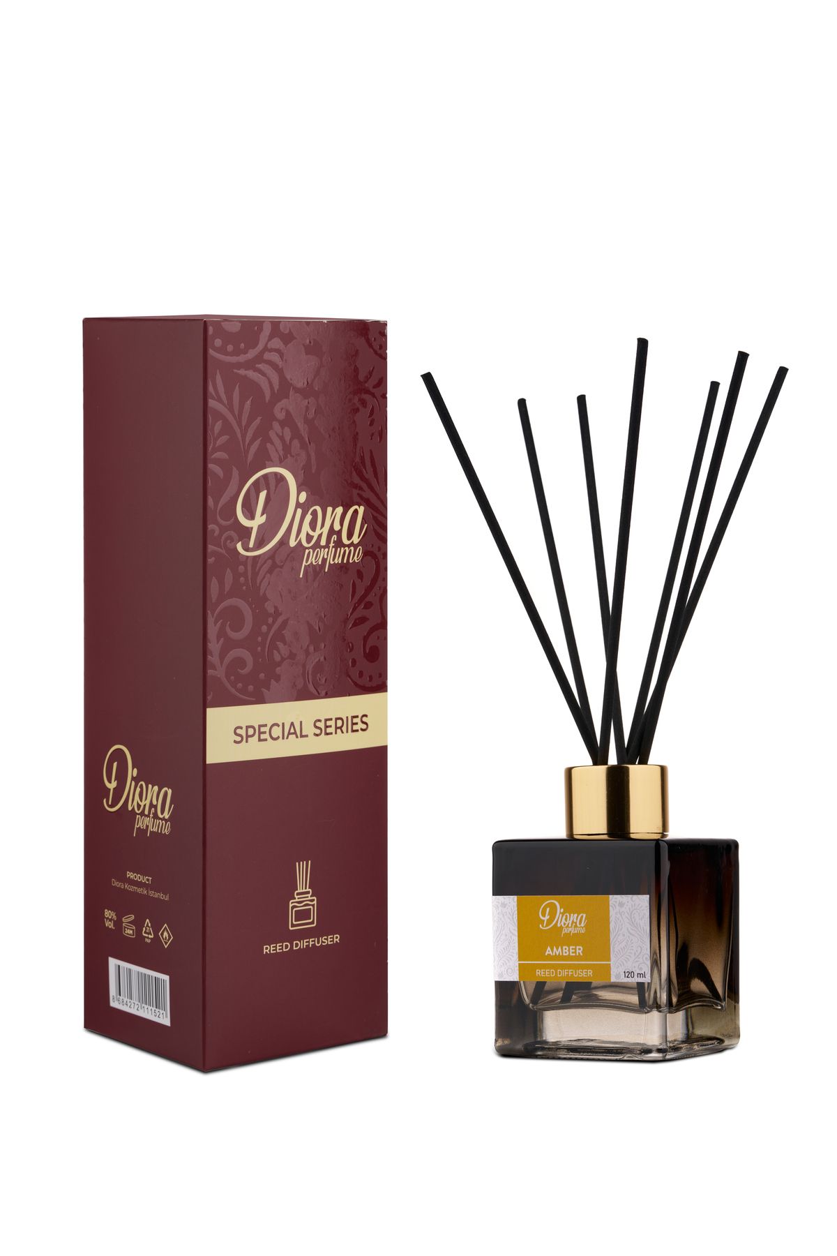 Diora perfume Amber Oda Kokusu Bambu Çubuklu 120ml