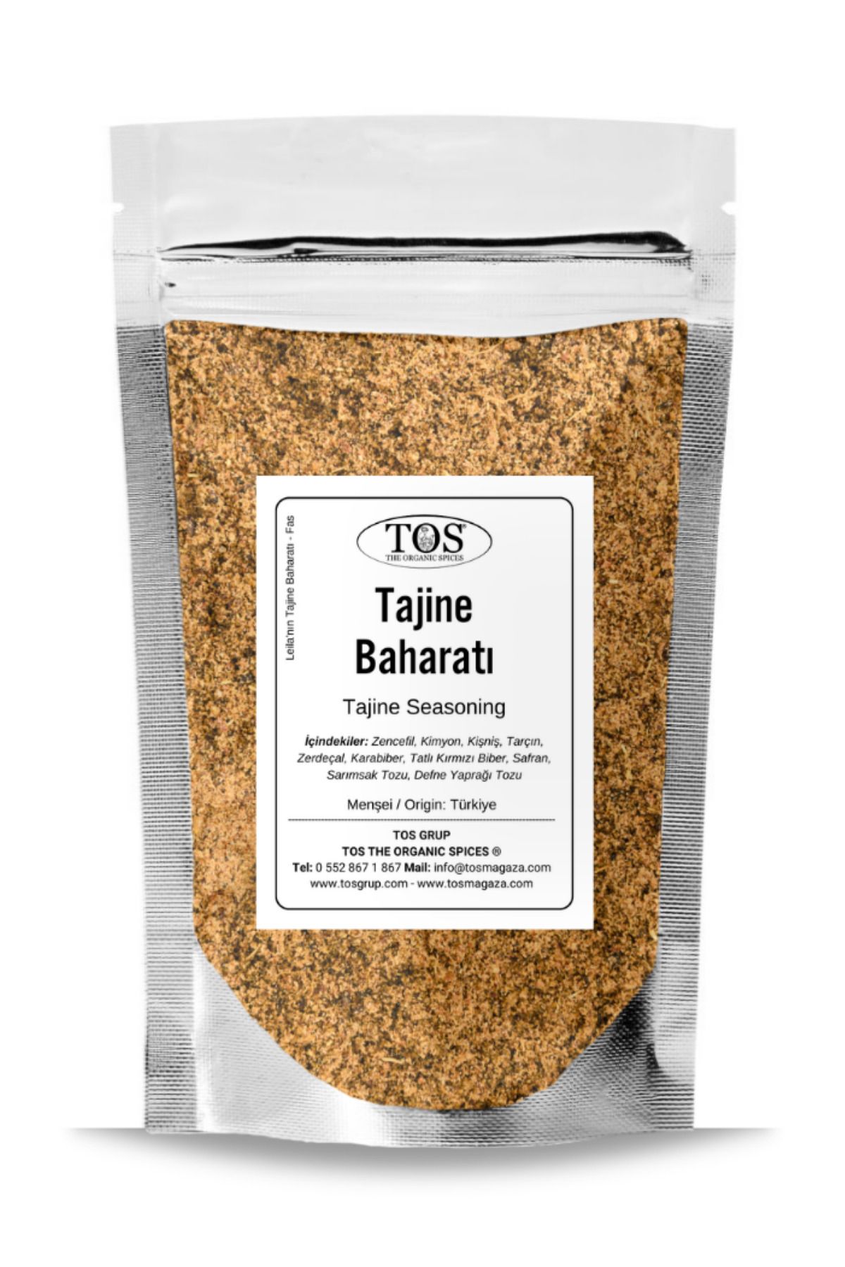 TOS The Organic Spices Leila'nın Tajine Baharatı 500 gr Leila’s Tajine Seasoning