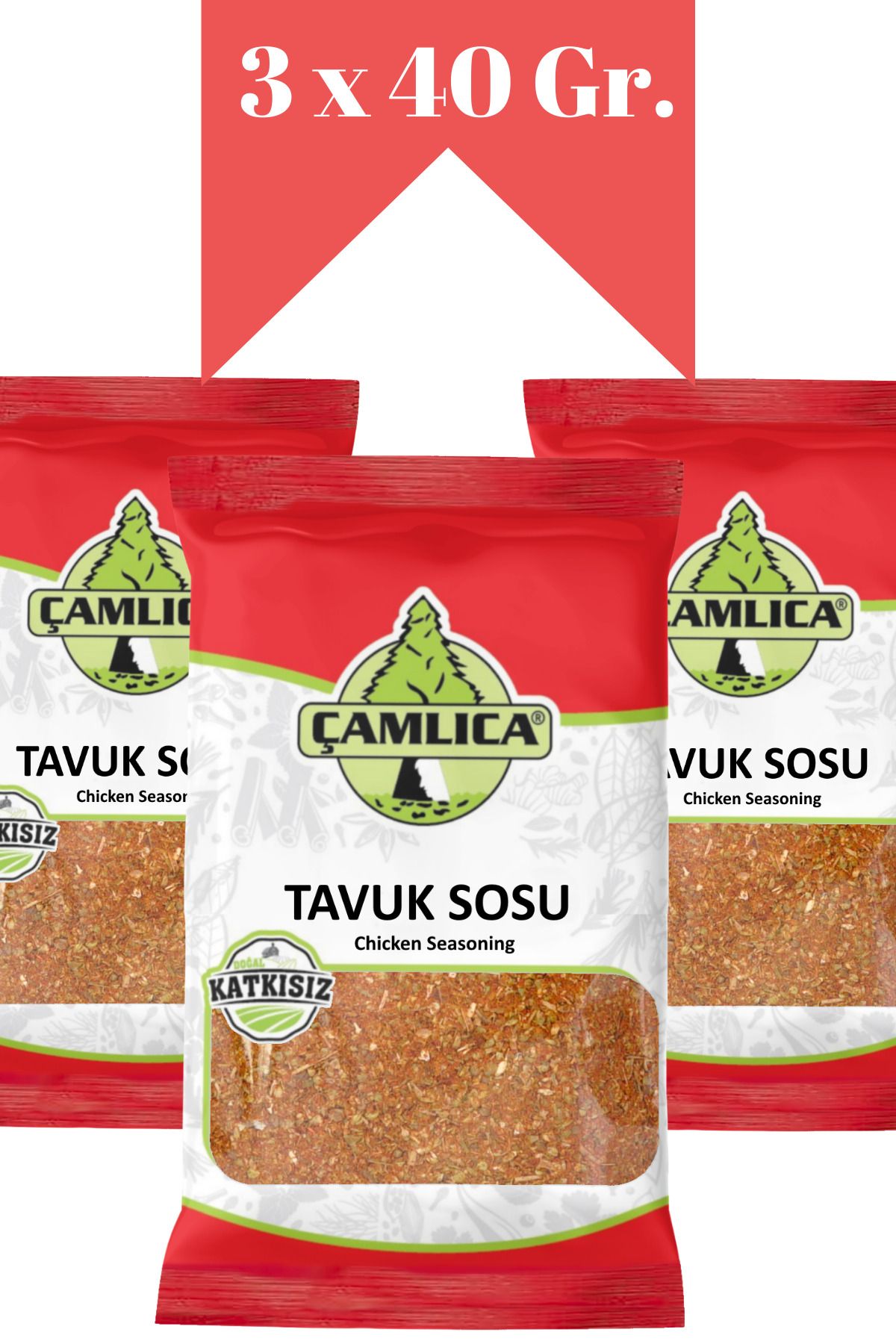 Çamlıca Baharat Tavuk Baharatı 3 X 40 Gr.