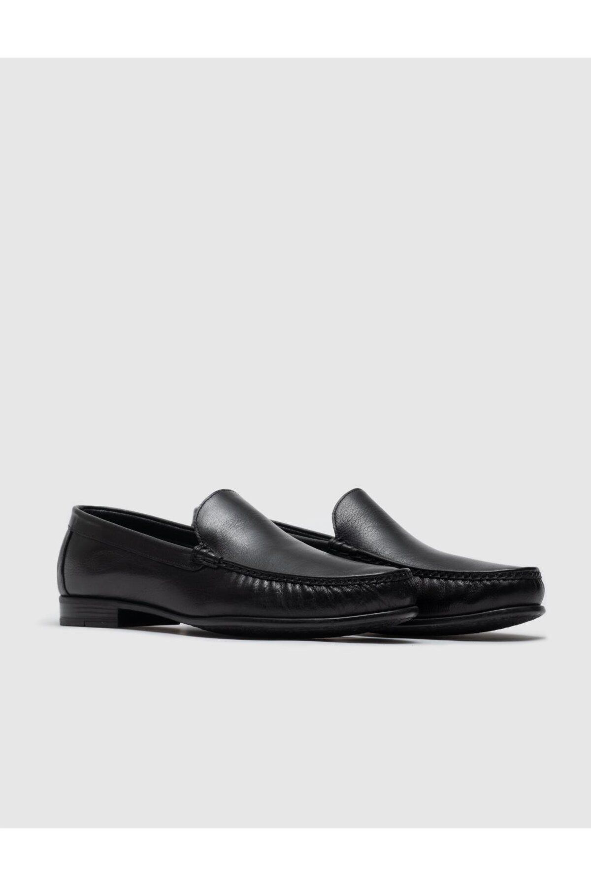 Cabani-Black Genuine Leather Men's Loafer 2