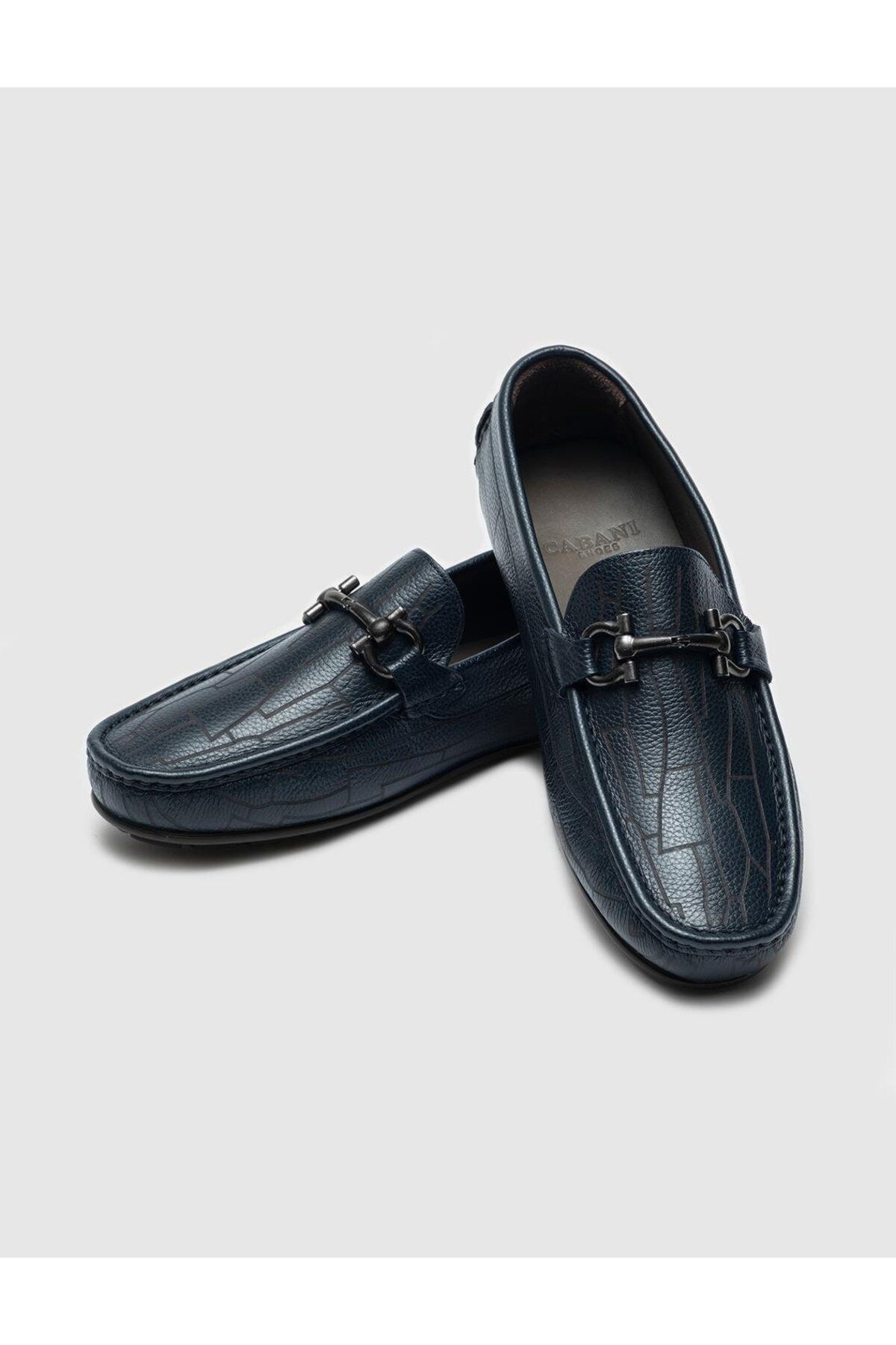 لوفر آبی مردانه Loafer Navy Lavy اورجینال Cabani