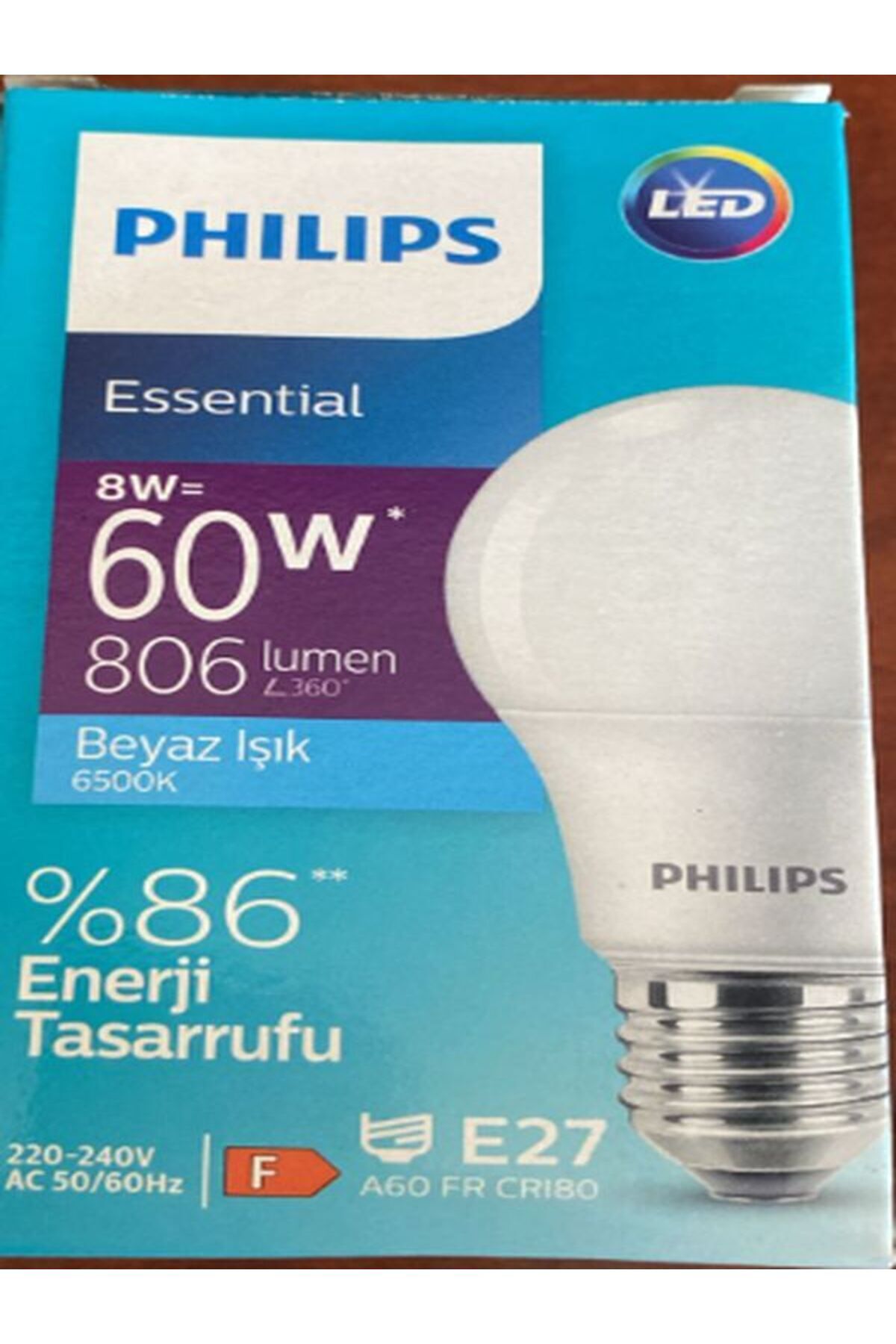 ertekin Ess LedBulb 8-60W E27 6500K Beyaz Işık Led Ampul 12 Adet