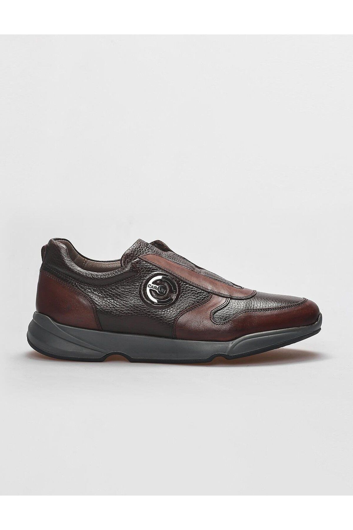 Cabani Pantofi Sport Pentru Bărbați Din Piele Naturală Maro Masculin - 44