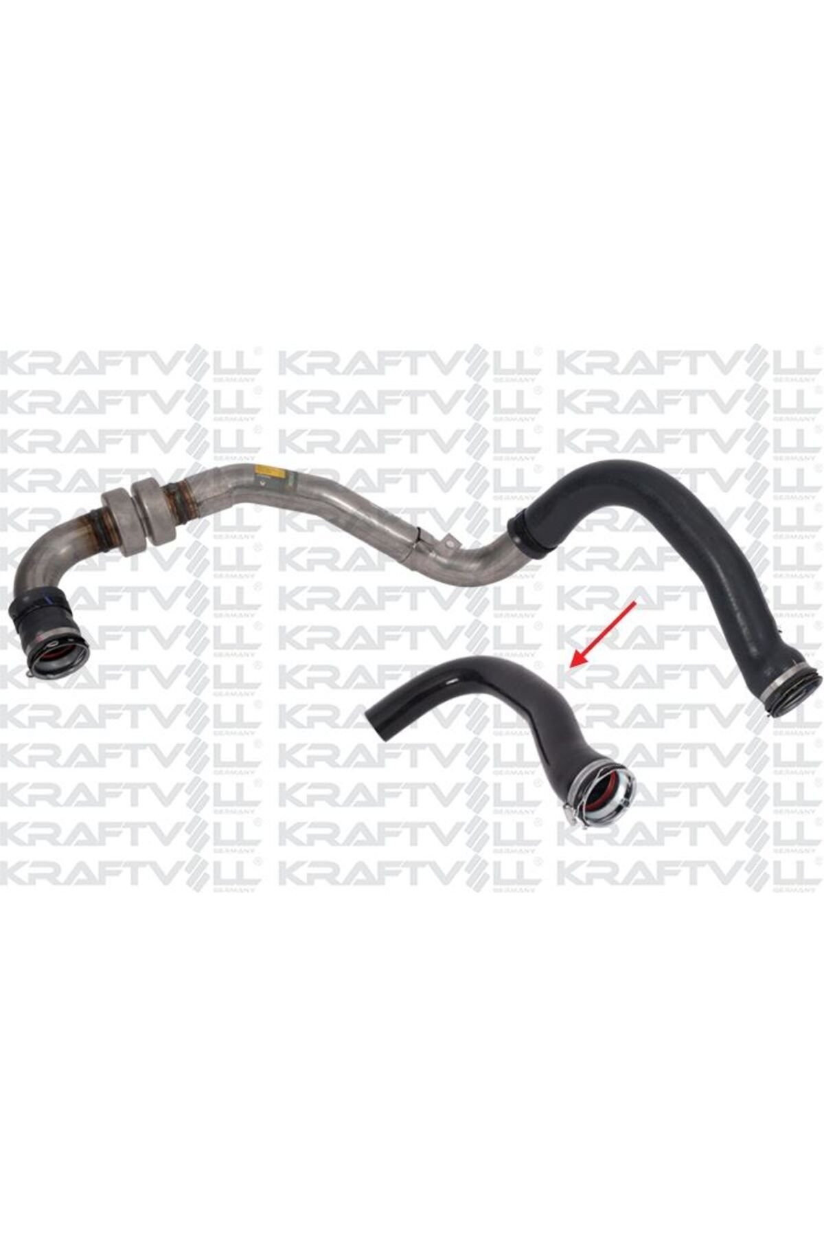 Kraftvoll TURBO HORTUMU METAL BORU HARIC (OK ILE GOSTERILEN BUYUK HORTUM) LAGUNA III  1.5 DCI