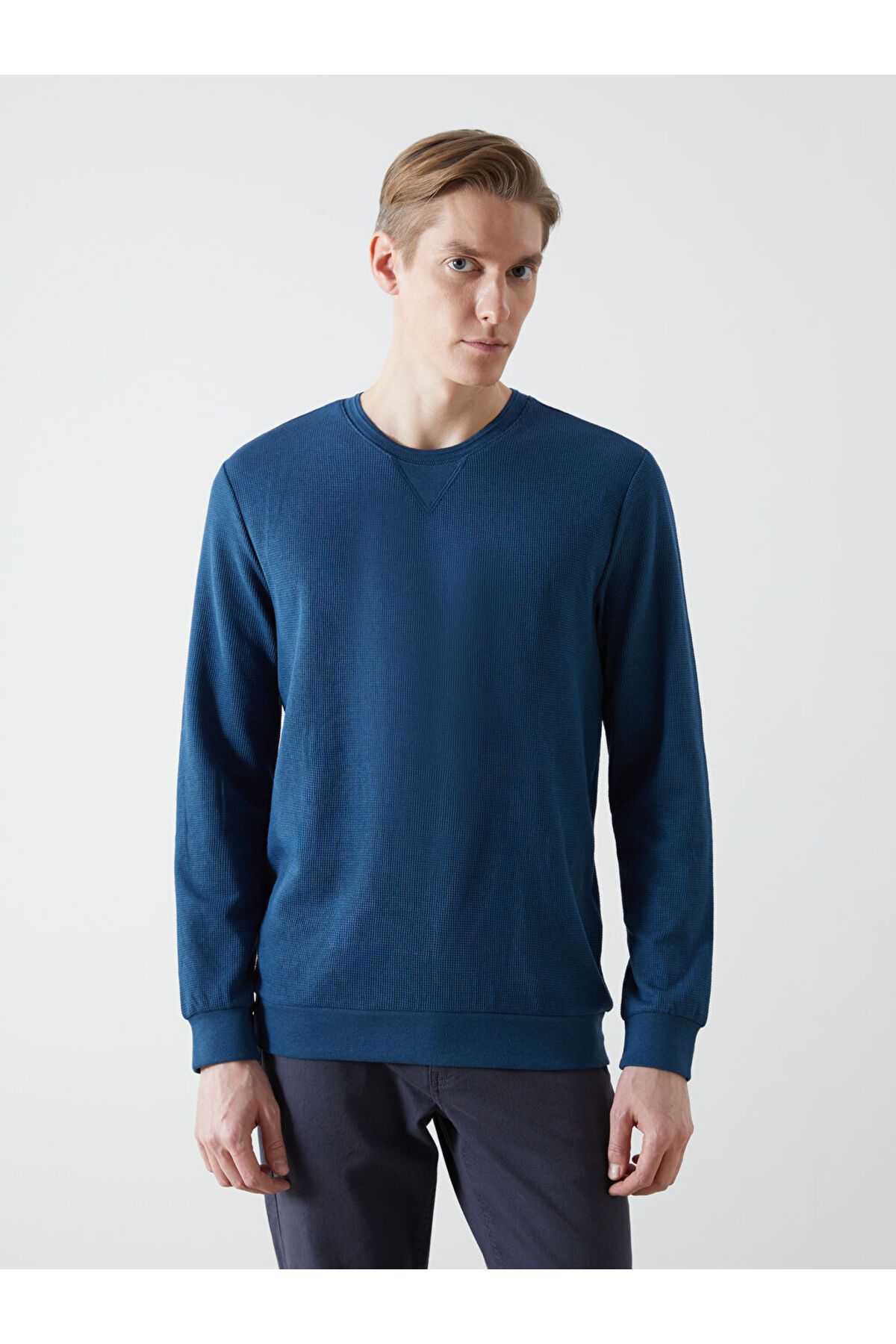LC Waikiki Yeni Sezon Bisiklet Yaka Uzun Kollu Erkek Sweatshirt - S50533Z8
