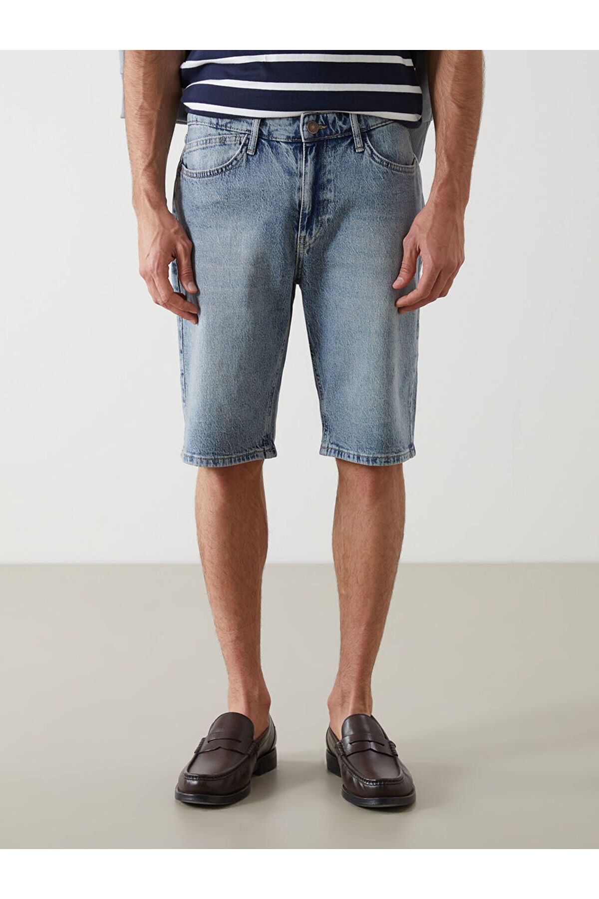 LC Waikiki-Νέα σεζόν Standard Fit Ανδρικό Jean Sort - S5JM06Z8 2