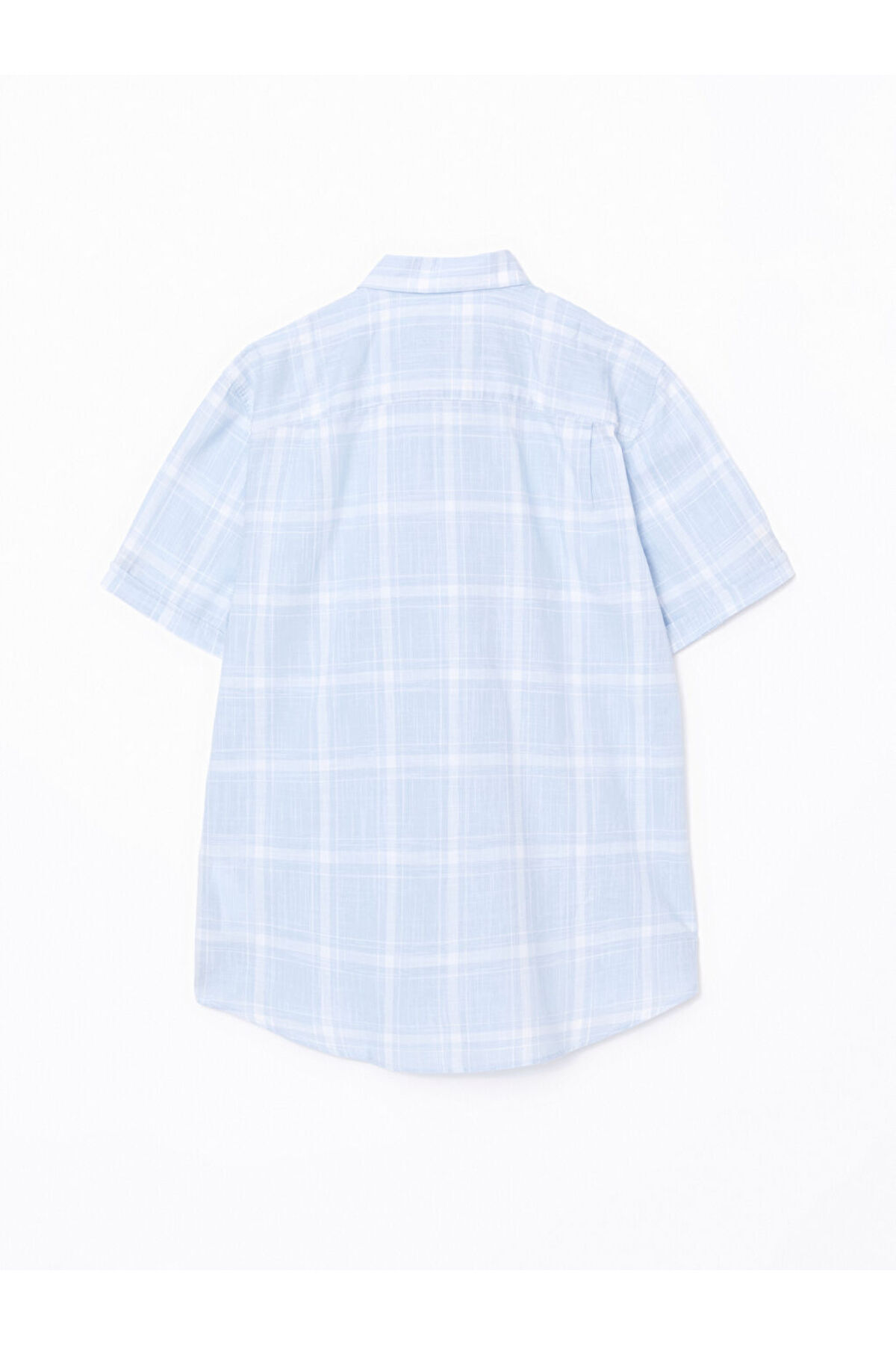 LC Waikiki-Regular Fit Short Sleeve Plaid Poplin Men's Shirt 6