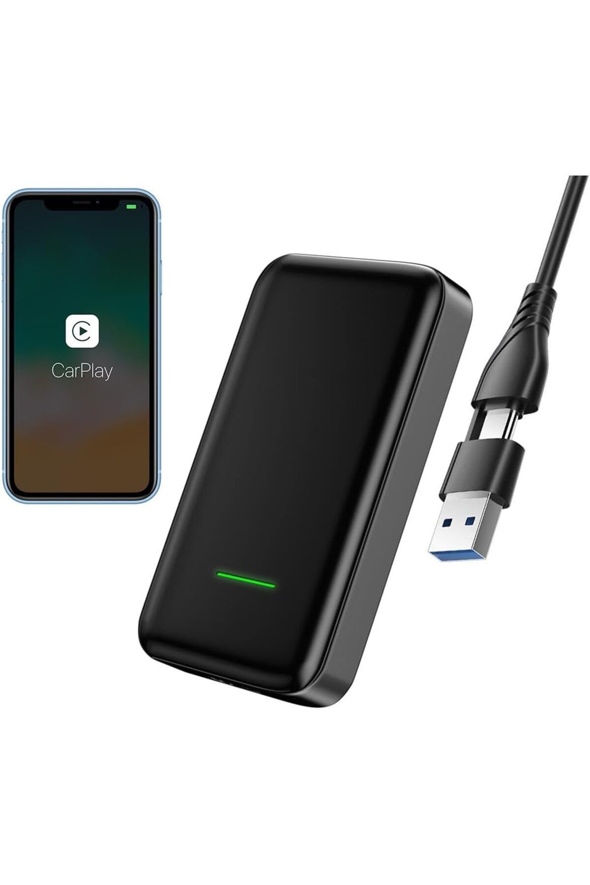 STOREMAX MT45 Kablosuz Carplay İle Uyumlu Adaptör USB ve Type-C Girişli StarColxlection 655141