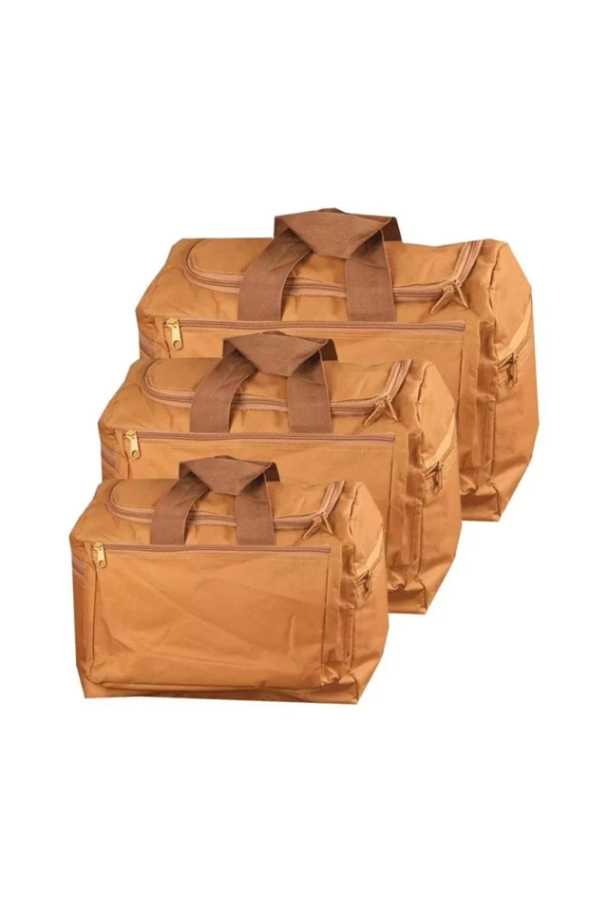 طقم حقيبة تخييم قماش مقاوم للماء مع حامل ثلاثي – 3 قطع-60+50+30سم