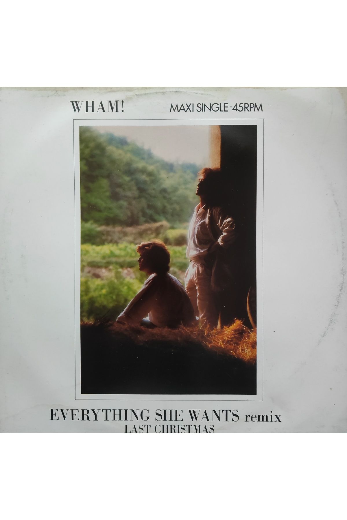 mazi plak WHAM!    /Everything She Wants (Remix) & Last Christmas Orijinal Dönem Baskı Maxi Plak