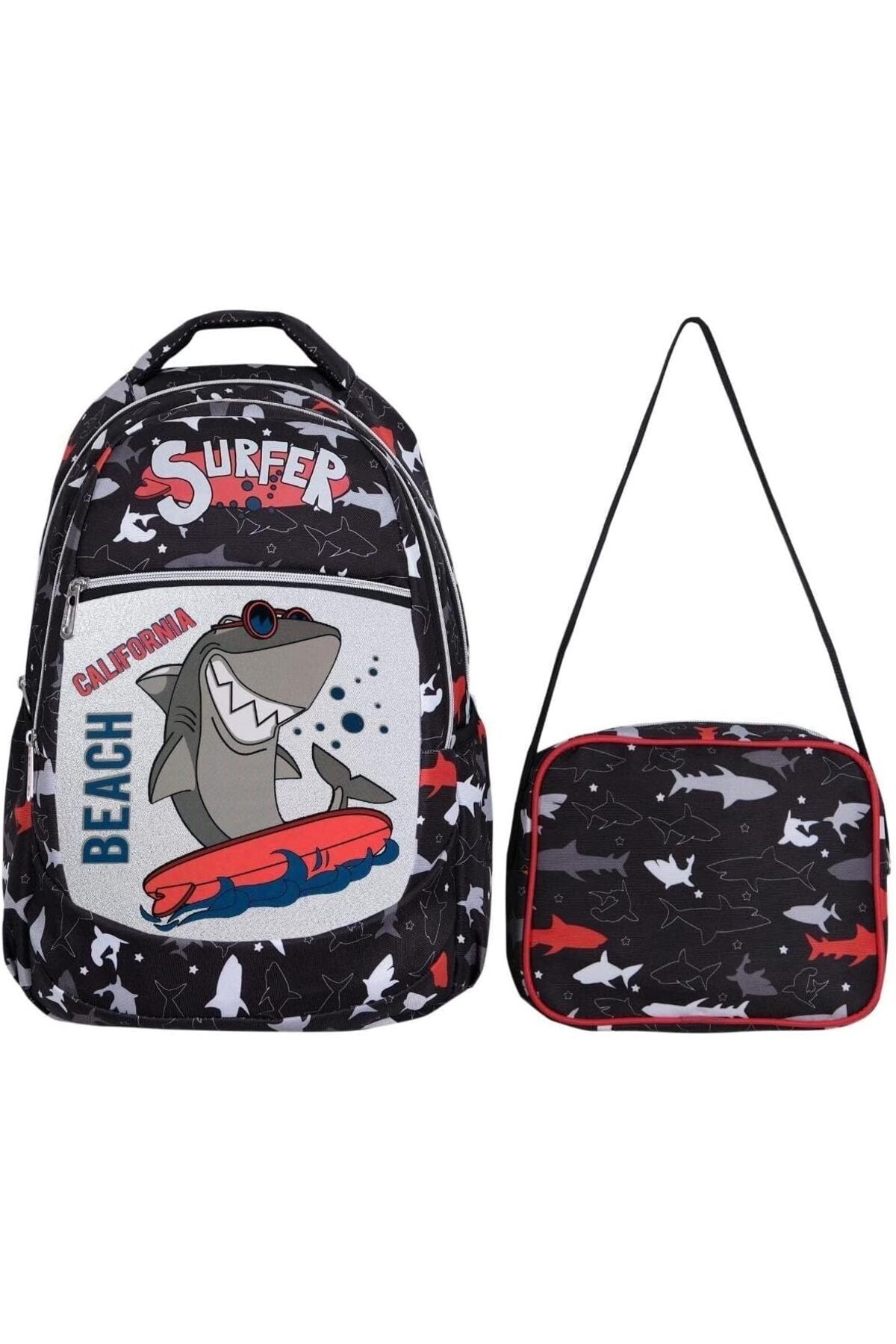 STOREMAX ilkokul Okul Sırt çantası Kız Erkek Unisex Beslenme çantalı Ortopedik 2li Set Köpek