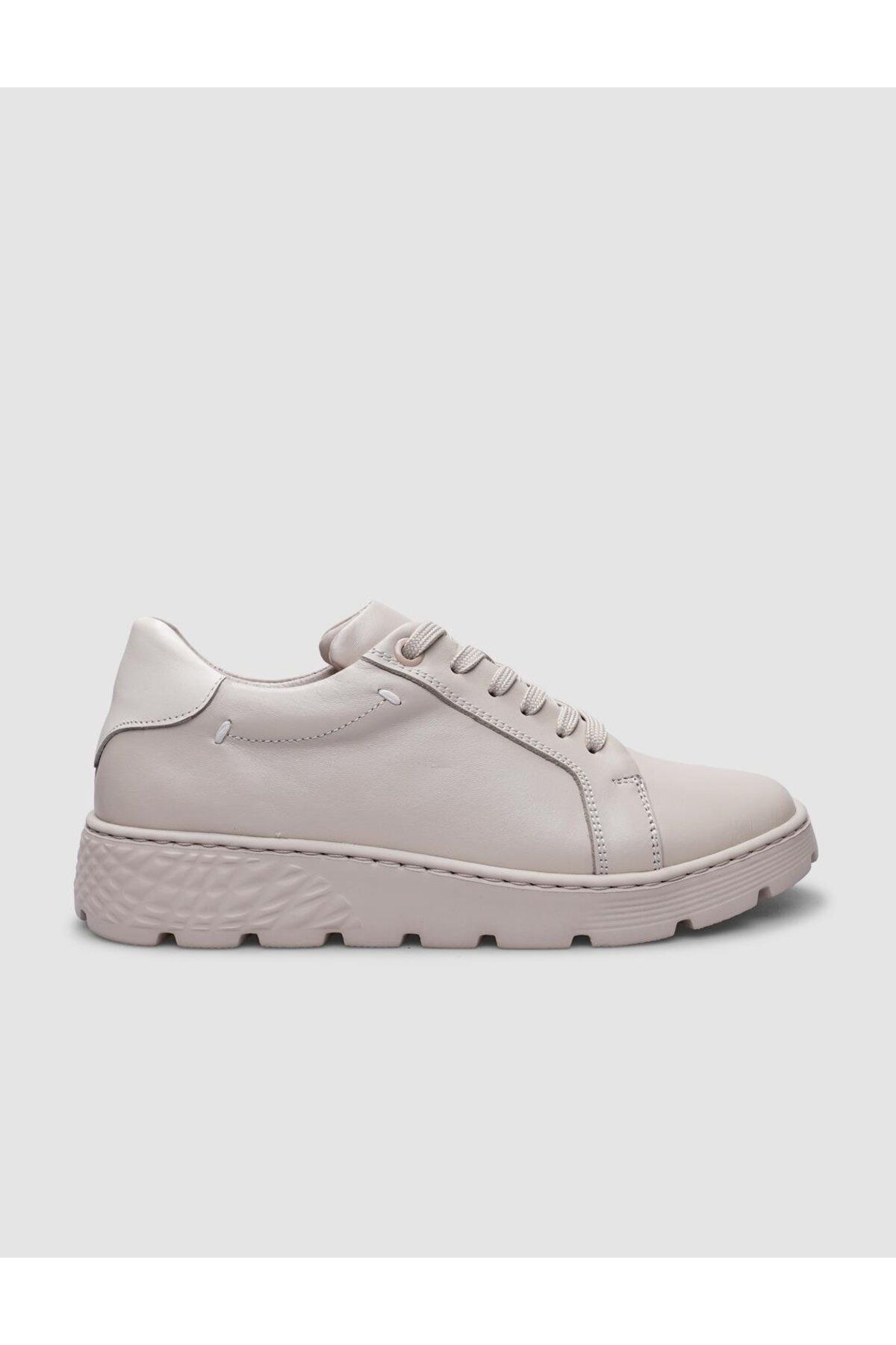 Cabani-Pantofi sport de damă 100% piele naturală ecru 1
