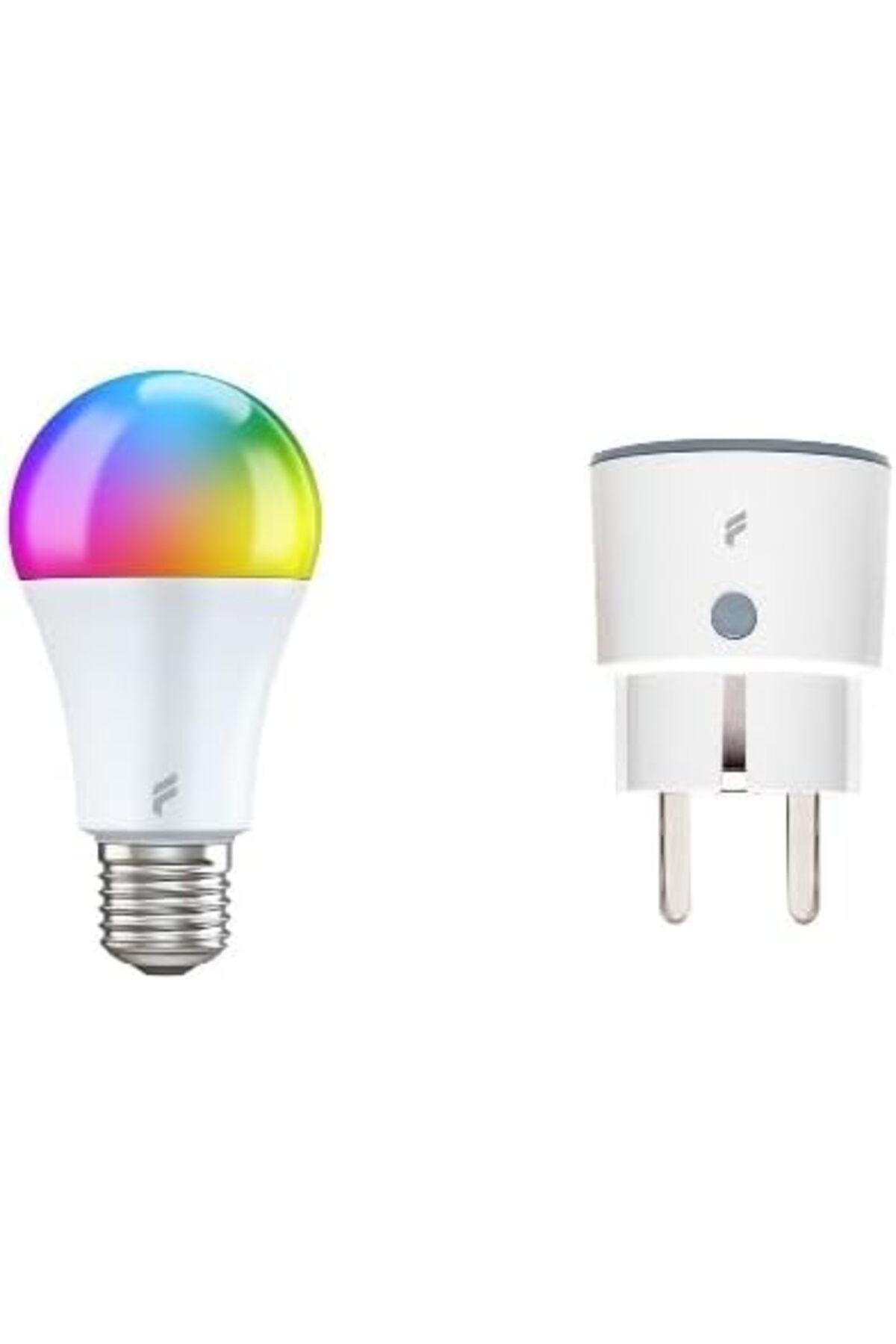 STOREMAX jvnnastore Akıllı Priz ve Led Ampül Seti, Wi-Fi ile Uzaktan Kontrol, Anlık Enerji Tüketim Takib