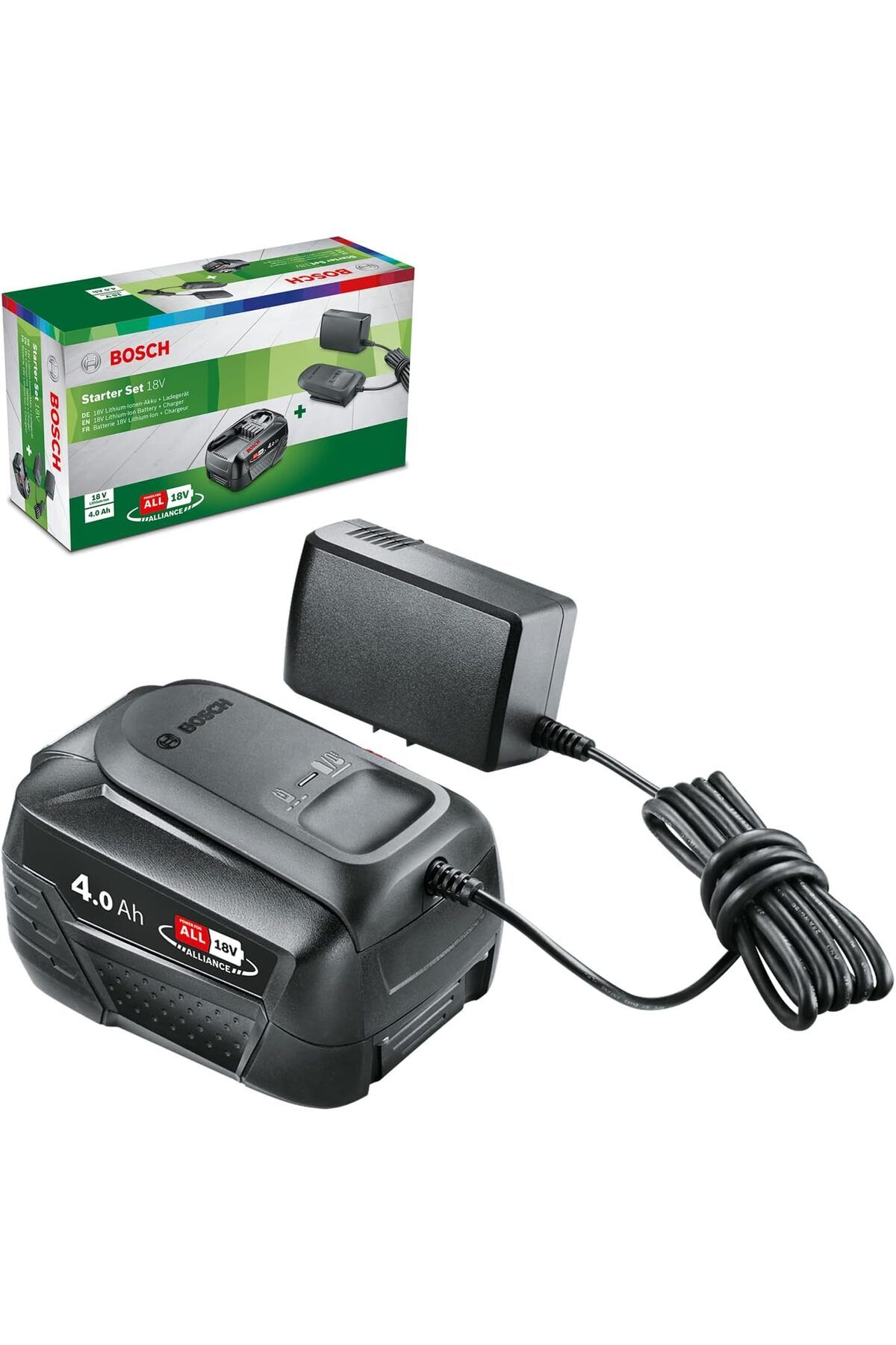 STOREMAX bystoreby Akü ve şarj cihazı başlangıç seti 18 V (4,0 Ah akü, AL18 V-20 şarj cihazı, 18 Vol