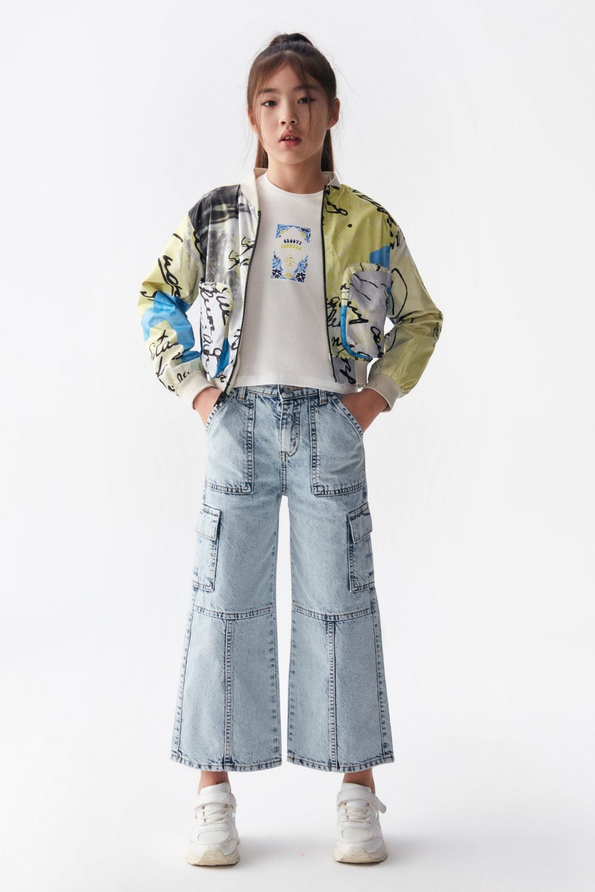 HAUSEkids-Pelernă de ploaie galbenă/Blazer de vânt pentru fetiță de 8-14 ani - Catalonia 2