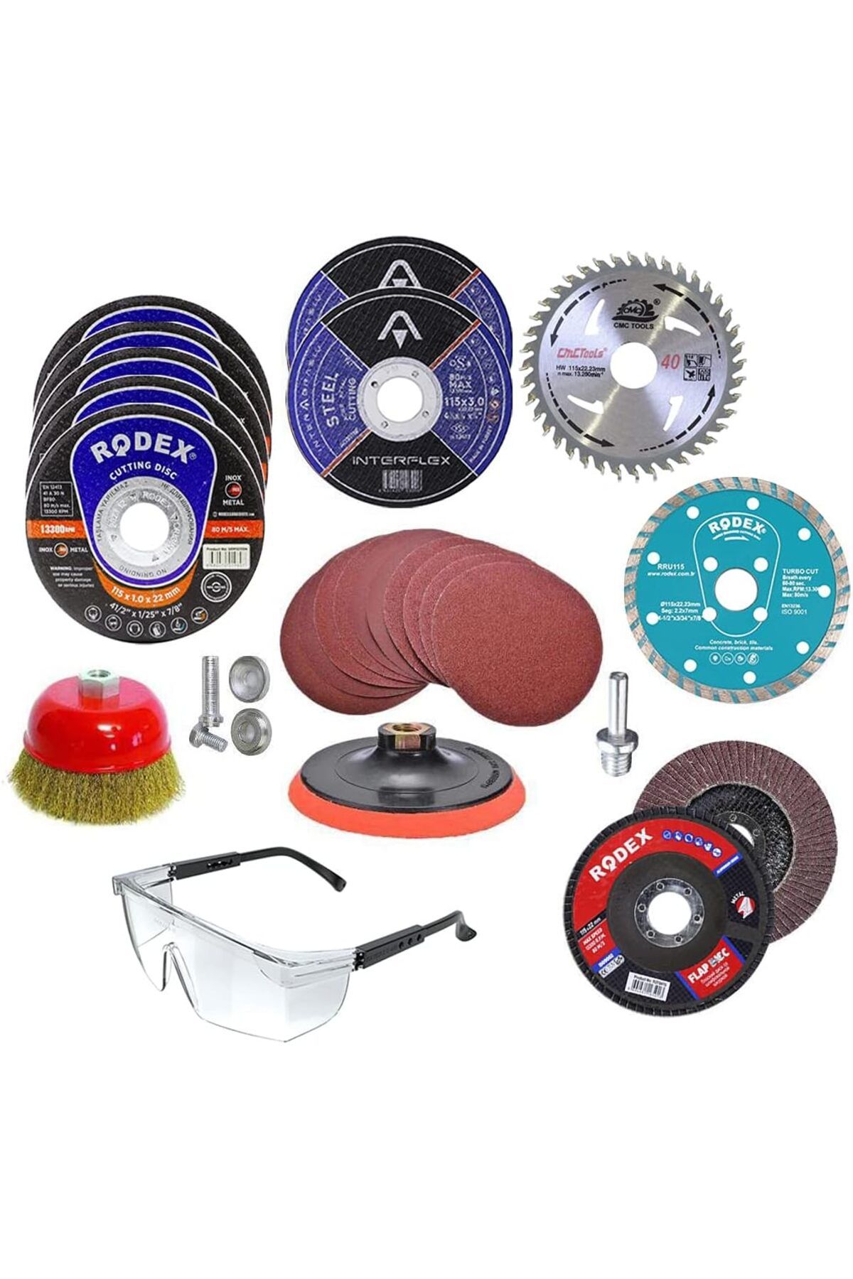STOREMAX nffashopm 34 PARÇA Cırt Zımpara Kağıdı Spiral Avuç İçi Taşlama Mermer Ahşap İnox Meltak
