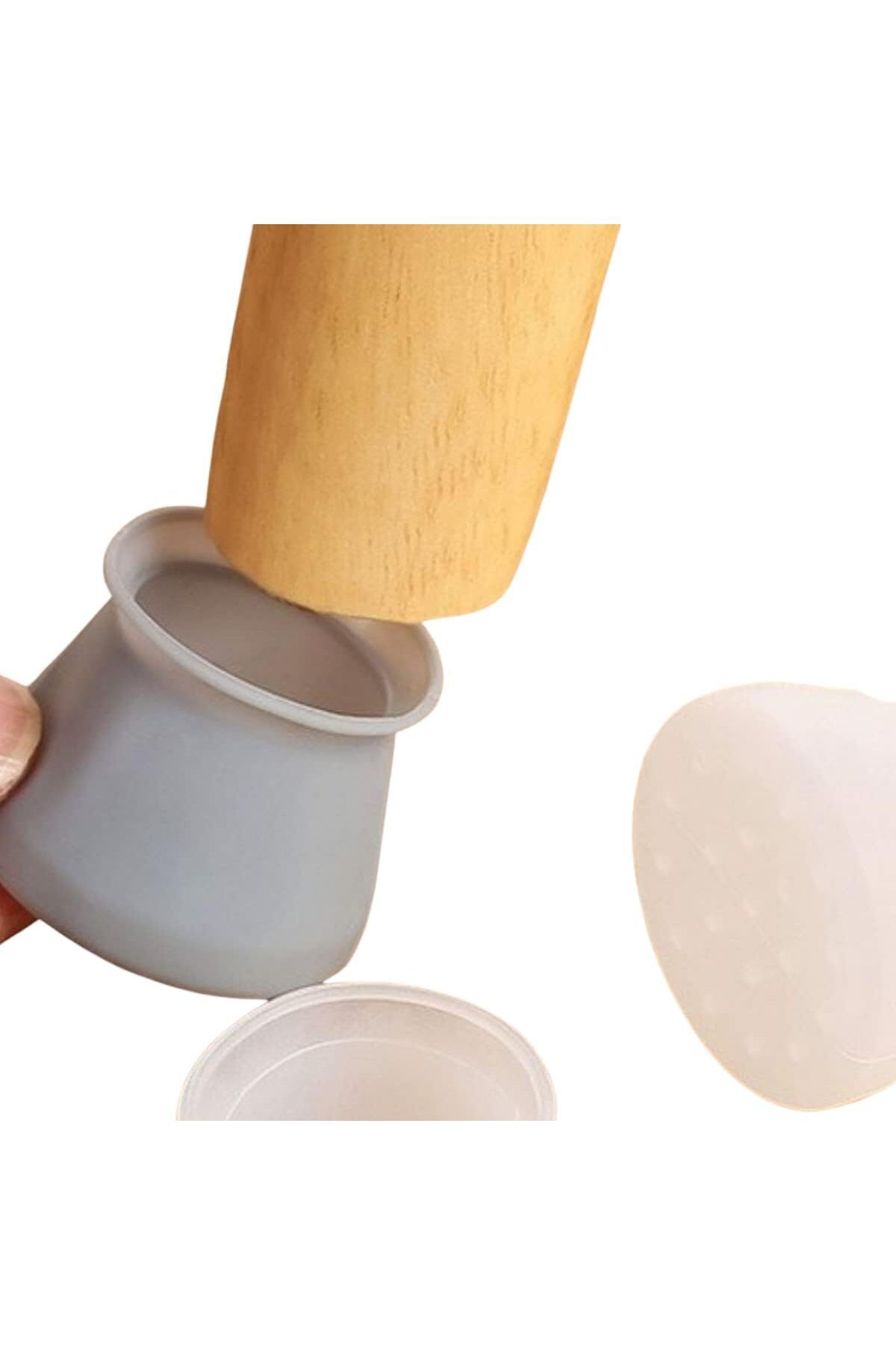 STOREMAX lbstorex 8 Adet Silikon Masa ve Sandalye Ayağı İçin Kaydırmaz Çizdirmez Fonksiyonlu Yıkanabil