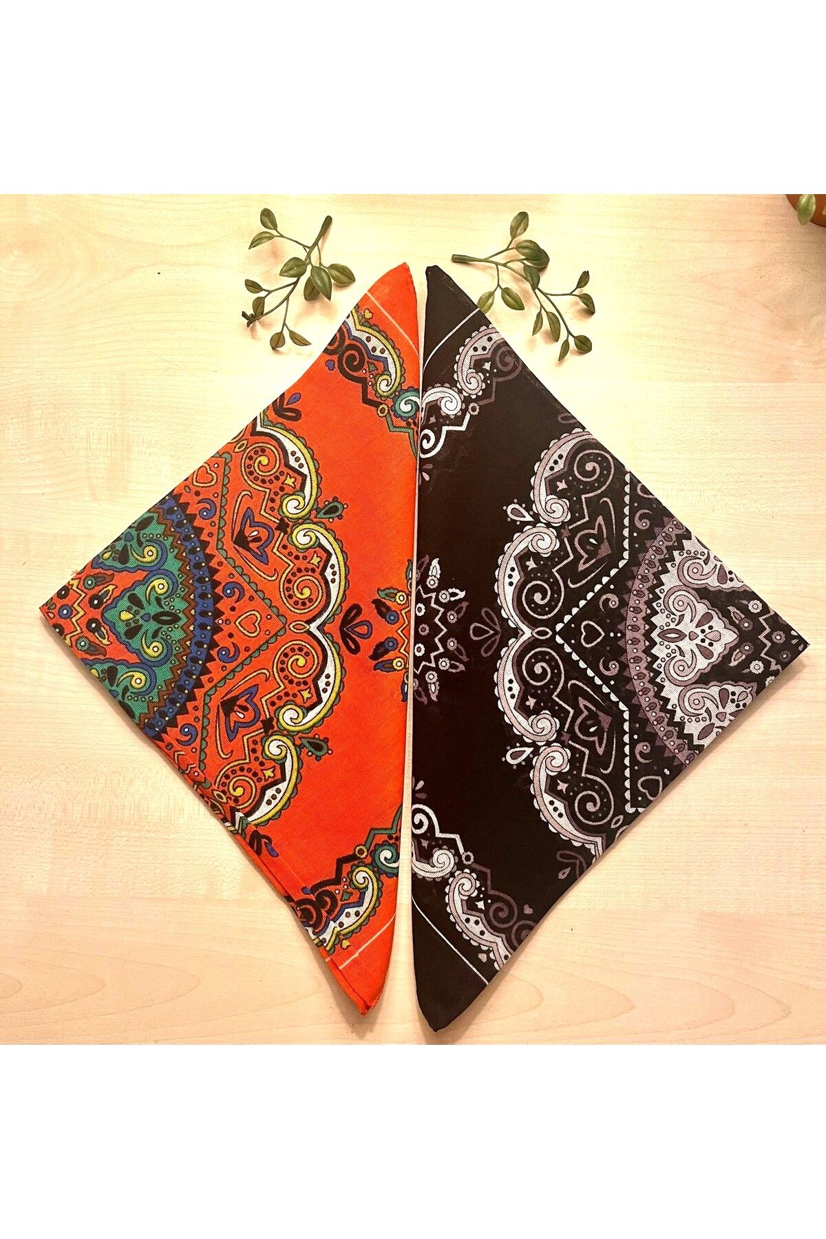 BERG ATELIER Etnik Desenli Bandana