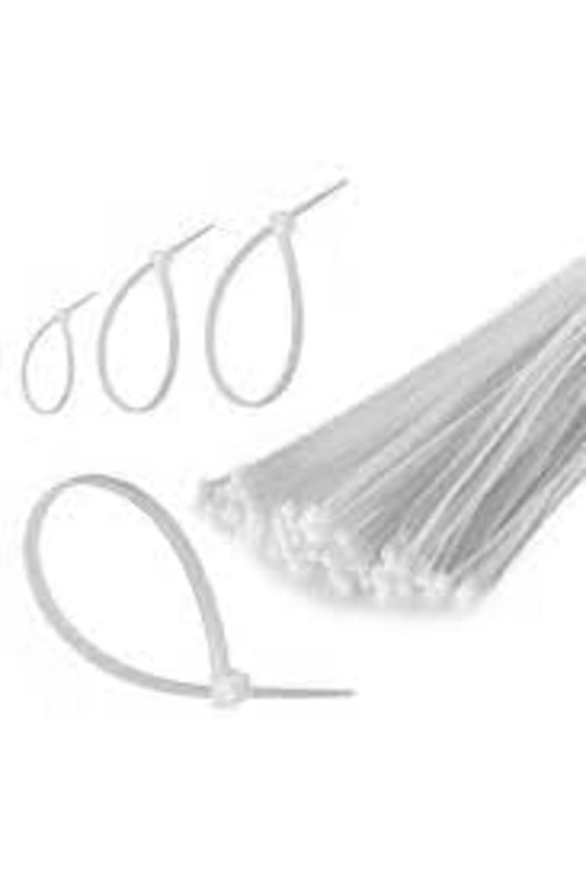 STOREMAX svticaret Plastik Cırt Kelepçe Beyaz 3.6 x 250 mm. - 100 Adet mhm 1053513